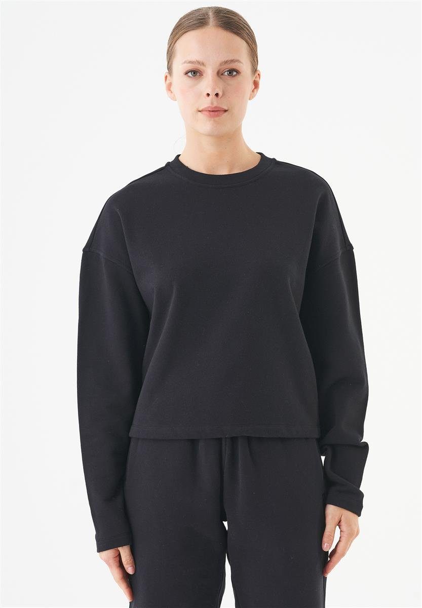 ORGANICATION Sweatshirt Seda-Women's Loose Fit Sweatshirt in Black