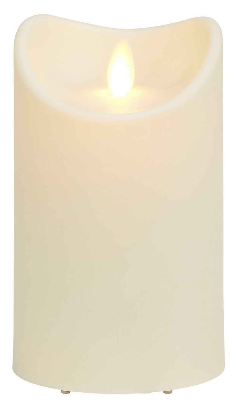 IC Home LED-Kerze »Weihnachtsdeko aussen« (1-tlg), mit beweglicher Flamme, Ø ca. 8,9 cm, LED-Outdoor Kerze