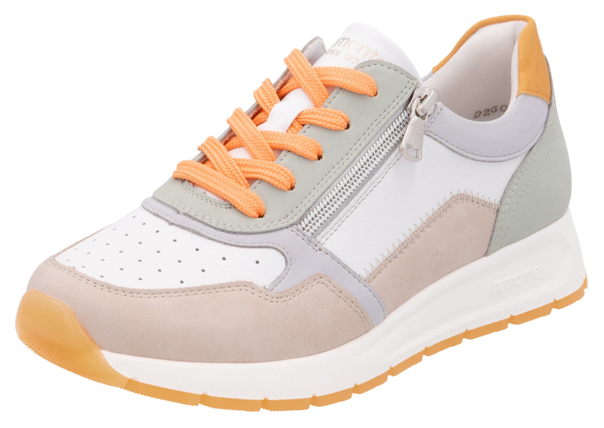 Remonte Keilsneaker, Freizeitschuh, Halbschuh, Schnürschuh mit gepolstertem Schaftrand
