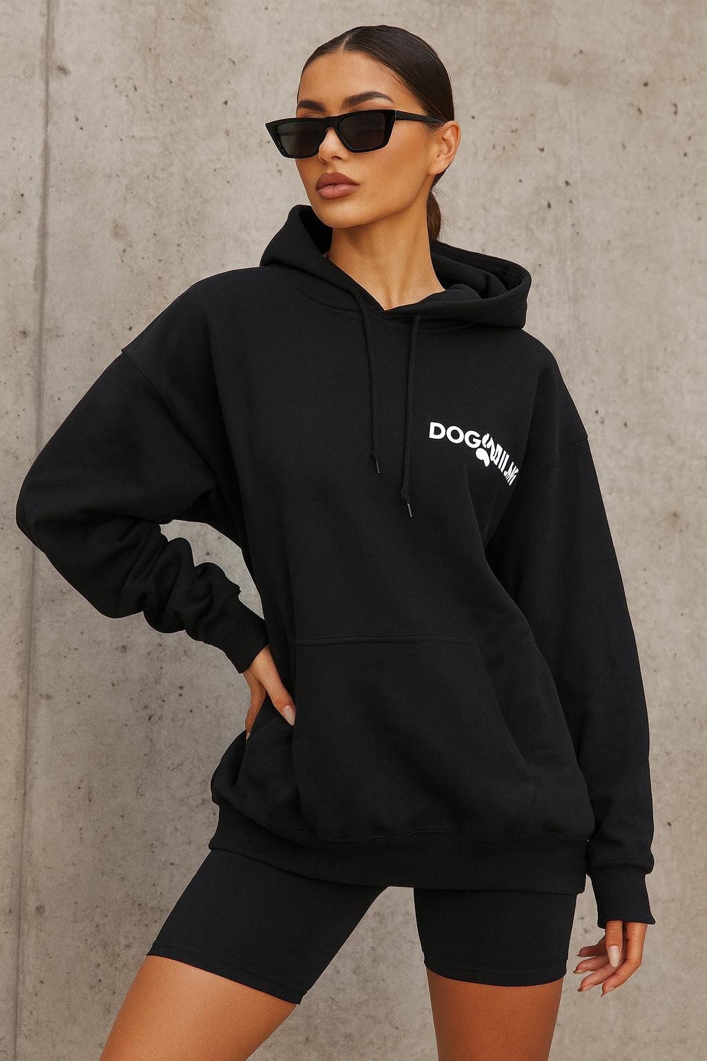 Worldclassca Hoodie Worldclassca Oversized DOG MUM Print Hoodie Kapuzenpull günstig online kaufen