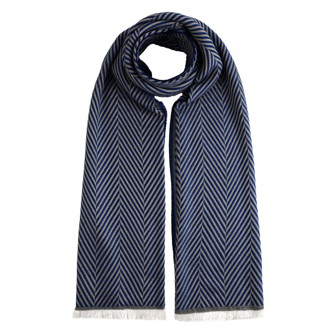 suebidou Strickschal Eleganter Damen Schal mit Streifen 'Unique', (1 Schal), nachhaltig, kreativ