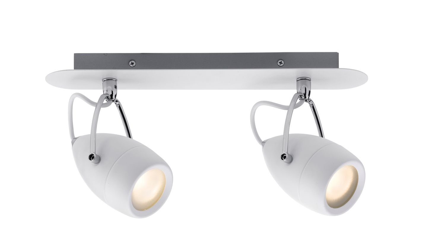 Deckenleuchten Paulmann Spotlight Drop IP44 max 2x10W GU10 Weiß/Chrom 230V Metall