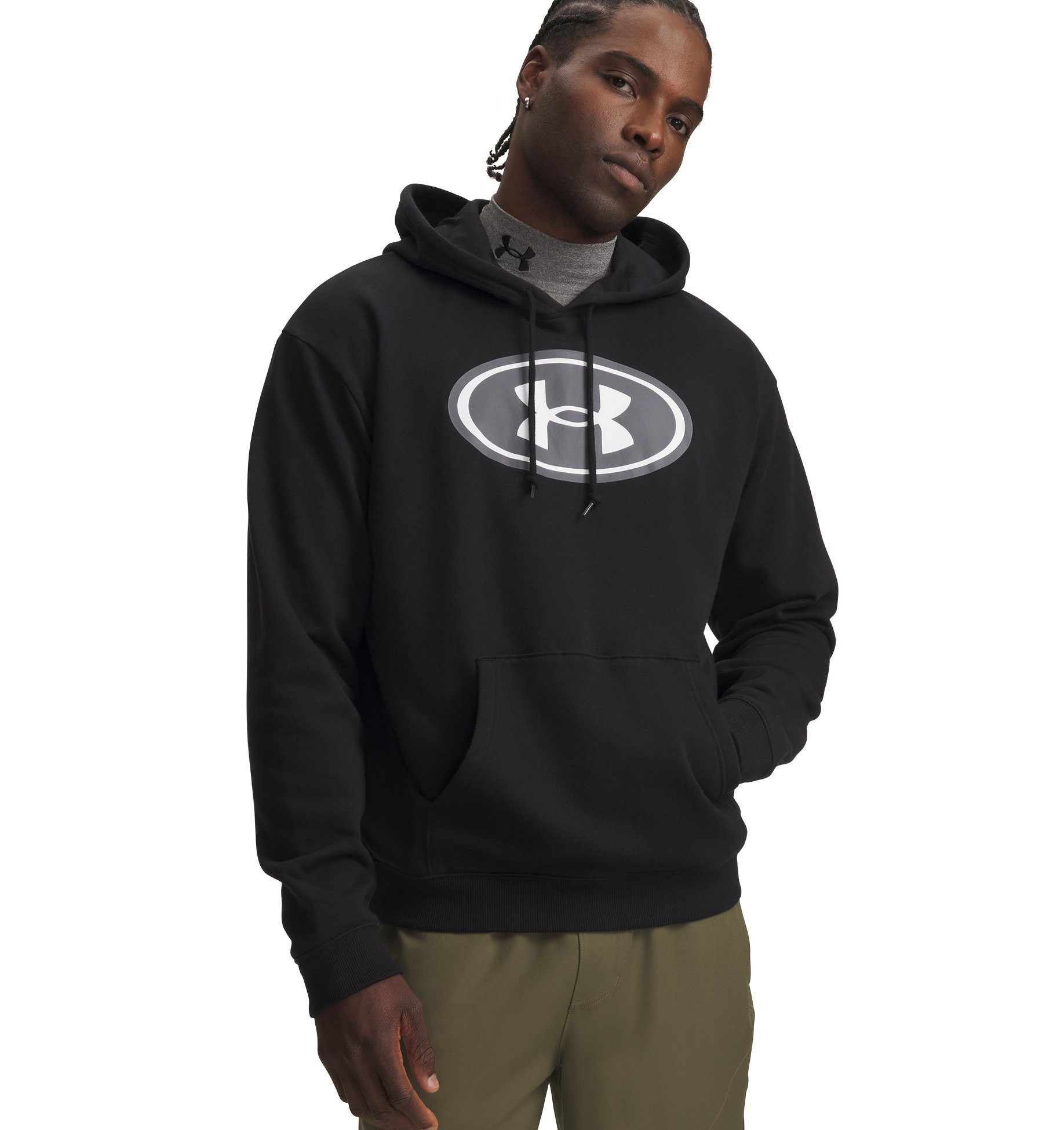Under Armour® Kapuzensweatshirt UA RIVAL FLC BRANDED HOODIE aus Baumwolle und Polyester, in den Größen S bis XXXL