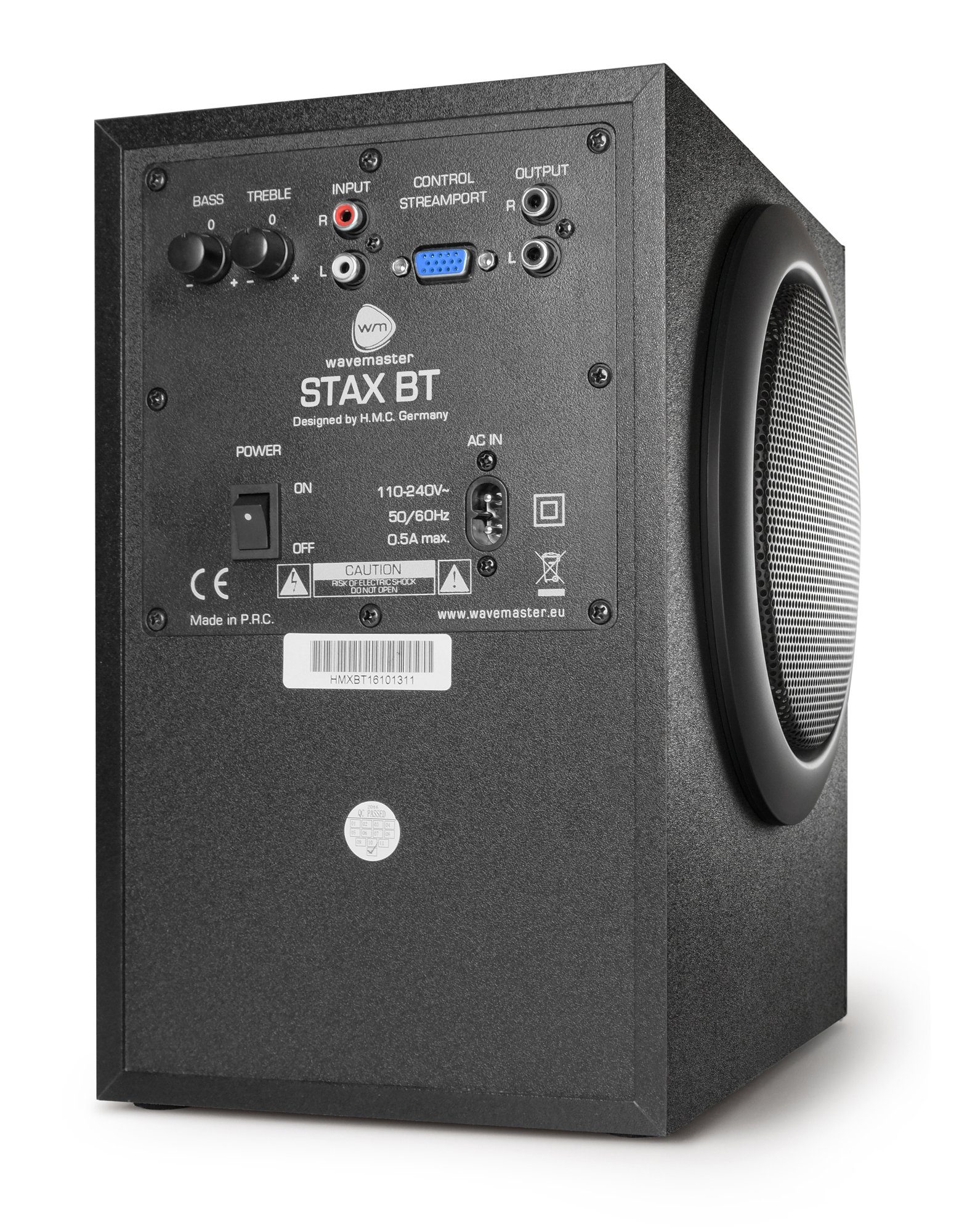 Wavemaster W, PC-Lautsprecher Kopfhöreranschluss) BT 46 Kabelfernbedienung, (Bluetooth, STAX