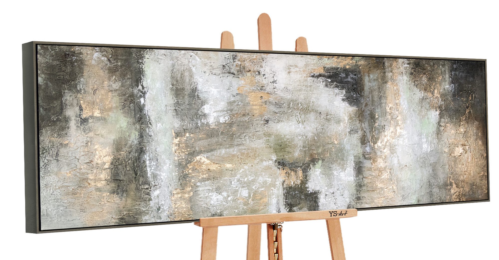 YS-Art Gemälde Schwerelosigkeit II, gerahmtes Leinwandbild, Abstraktion in günstig online kaufen