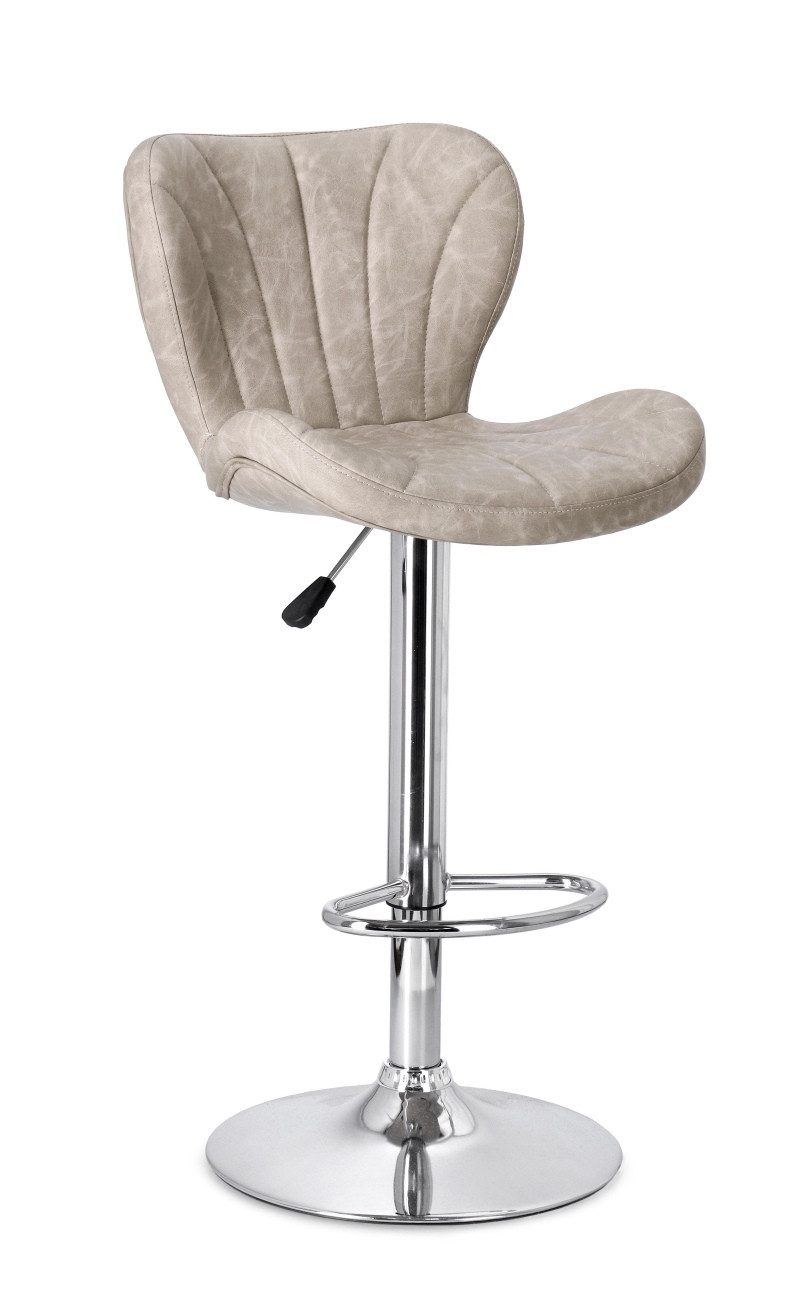 Barhocker Lexington 2er-Set aus Kunstleder, Beige