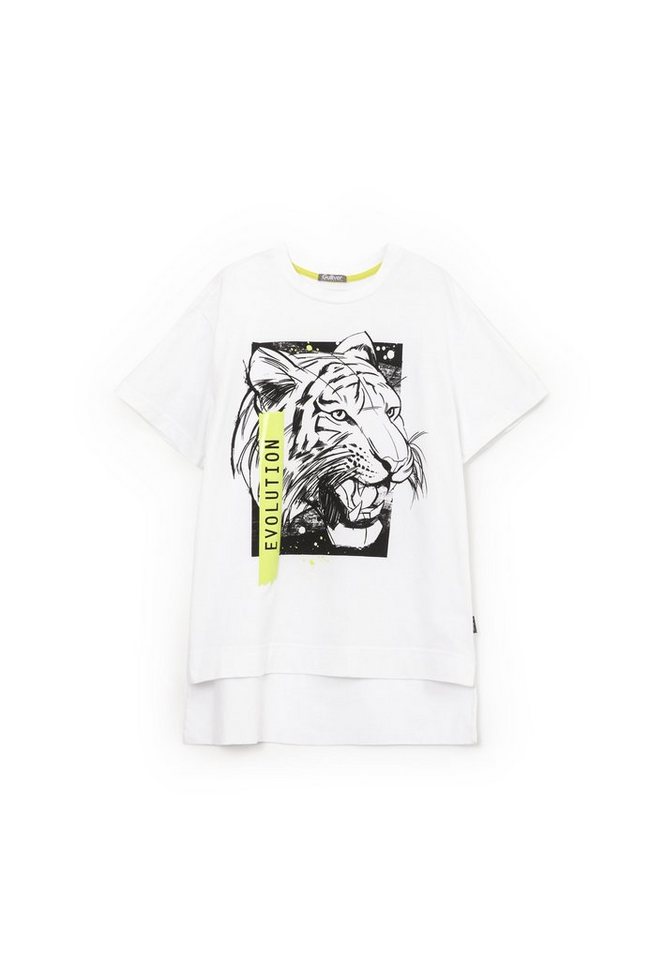 Gulliver T-Shirt mit verlängerter Rückseite, Stylisches T-Shirt mit großem  Frontdruck von Gulliver