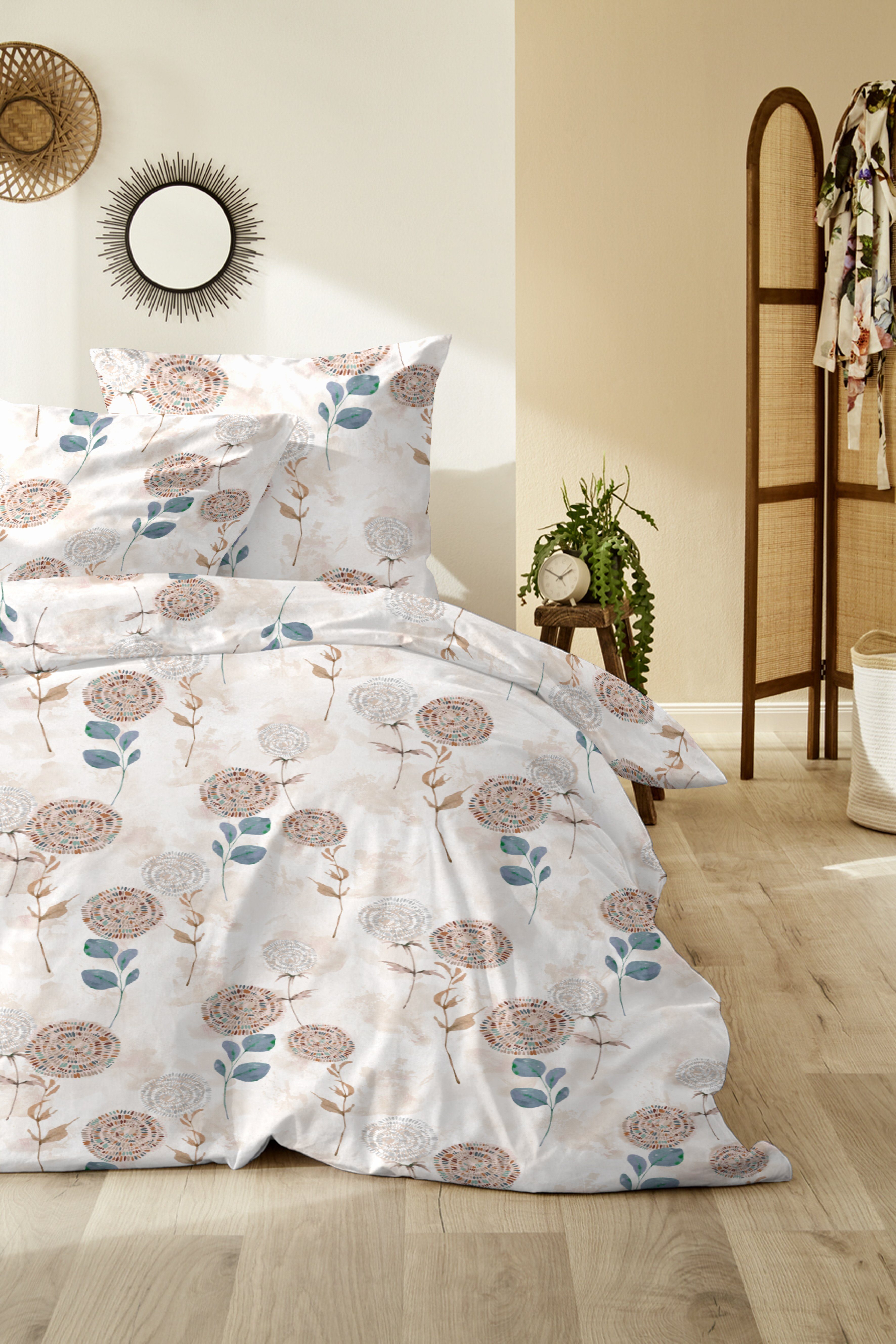 Primera Bettwäsche Edelflanell-Bettwäsche Fallflower, Edel-Köper-Flanell, 1 günstig online kaufen