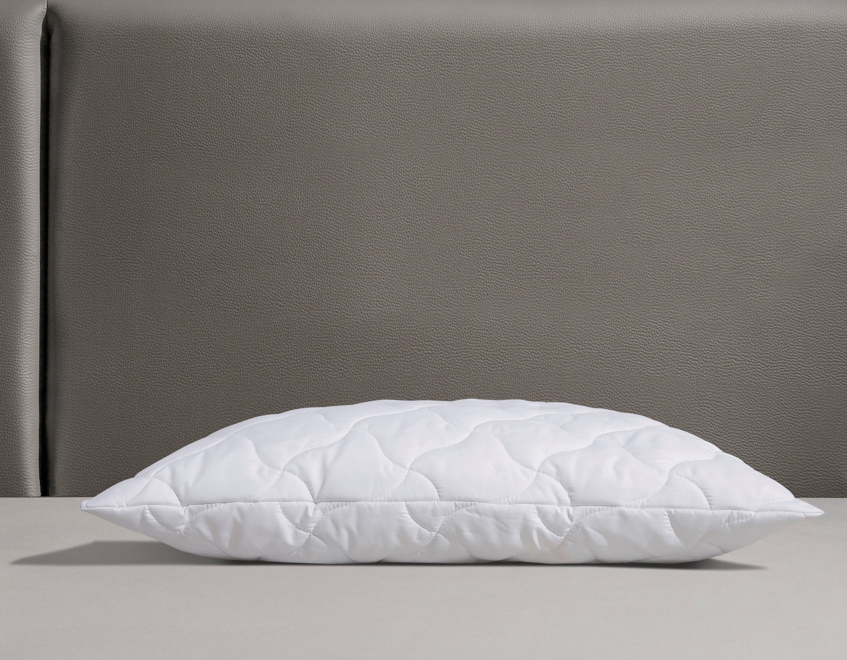 OTTO home Microfaserkissen Fantasy Kopfkissen 40x80 oder 80x80 cm, Made in Germany, Füllung: 100% ökologisches, klimaregulierendes Polyester, Bezug: Polyester, Microfaser oder Baumwolle (ECO), Bauchschläfer, Rückenschläfer, Seitenschläfer, Bezug Polyester oder recyceltem Polyester oder Baumwolle (ECO)