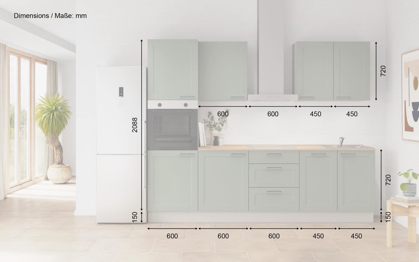 nobilia® Küchenzeile Norr, individuell anpassbar, gratis Küchenplanung mit Profis, (Breite 270 cm), vormontiert, wahlw. mit E-Geräten, inkl. Lieferung