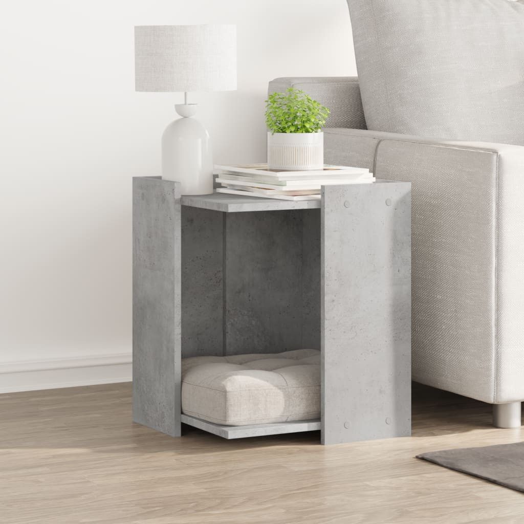 vidaXL Tierkorb 42 x 42 x 51 cm Katzenklo Betongrau 42x42x51 cm Spanplatte