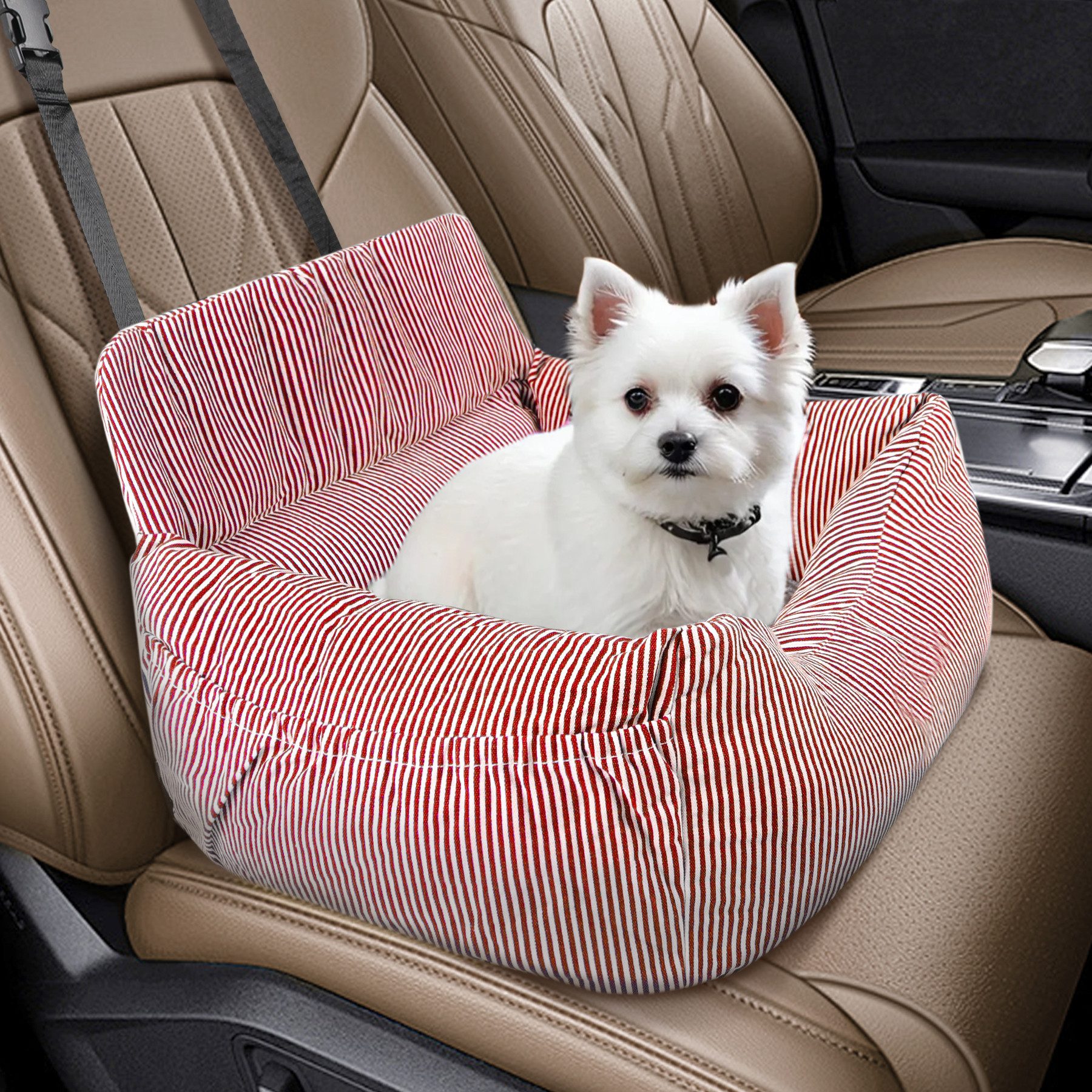 CALIYO Hunde-Autositz Hundesitz, Autositz für Hunde, Haustier-Autositz, hochwertigem Oxford-Tuch und Polypropylen-Gewebe, geeignet für alle Arten von Autos, multifunktionales Hundebett