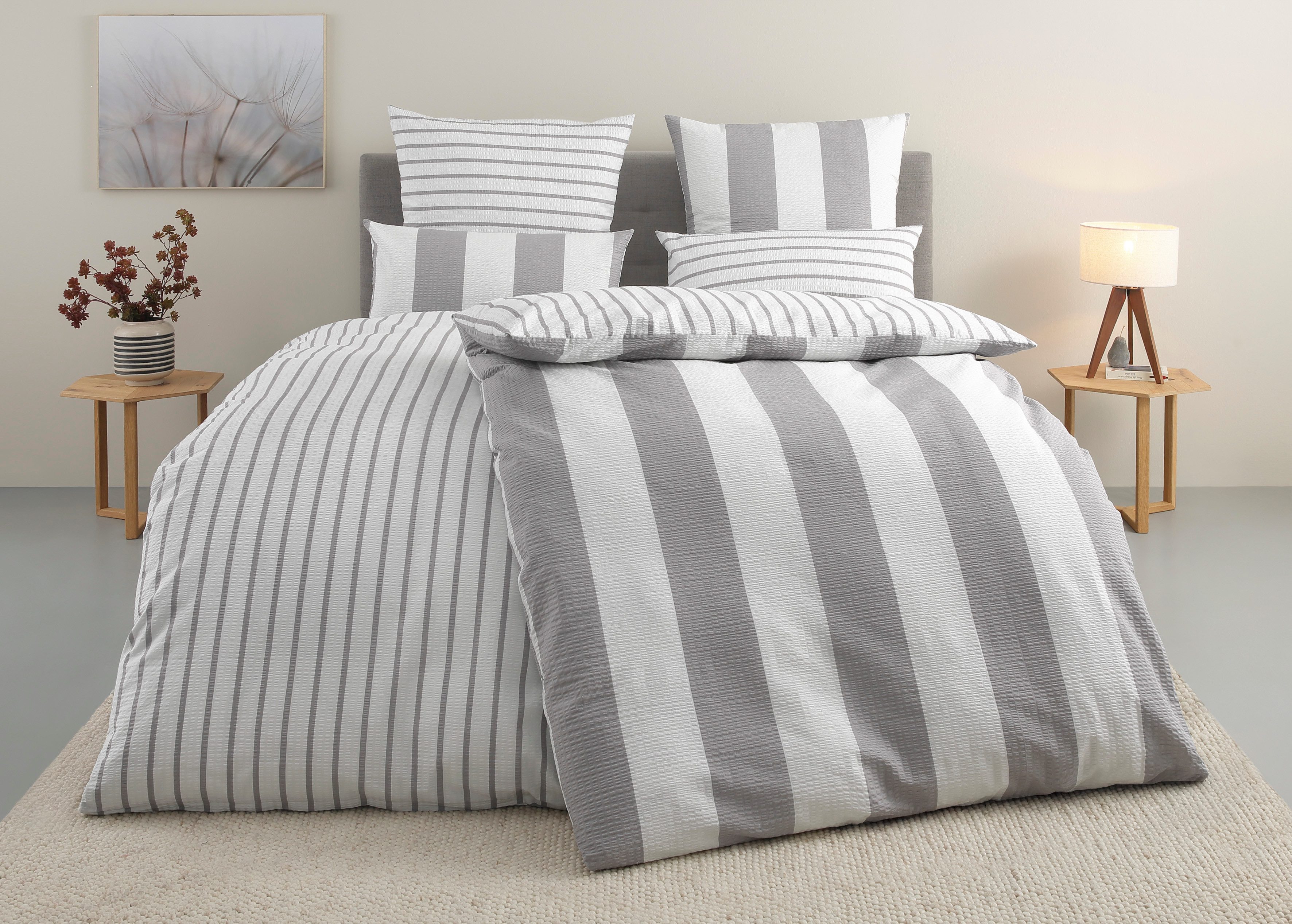 Home affaire Bettwäsche Sari, Seersucker, 2 teilig, in verschiedenen Qualit günstig online kaufen