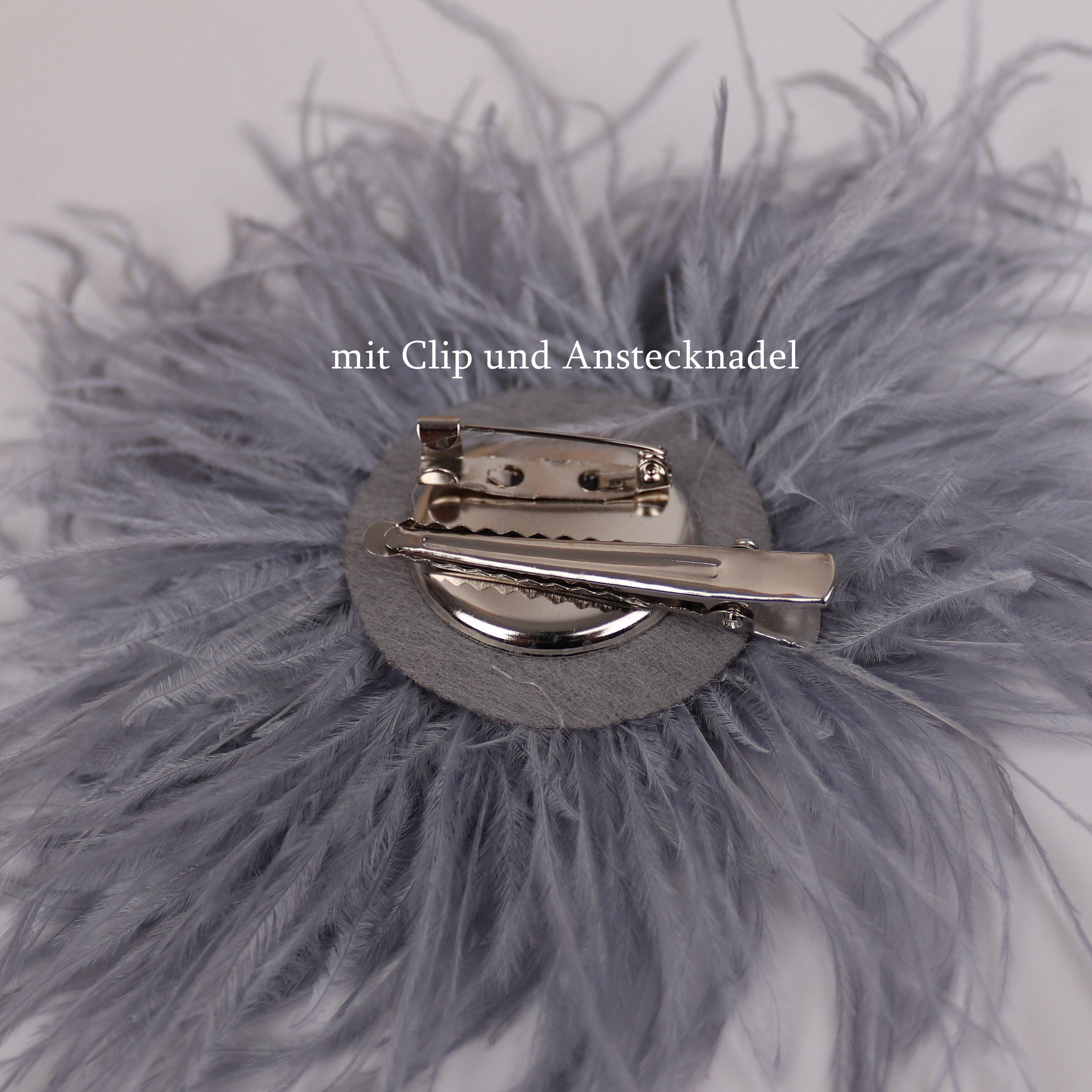MIRROSI Brosche Edler Federbrosche, Feder-Anstecker im Boho-Vintage Stil, A günstig online kaufen