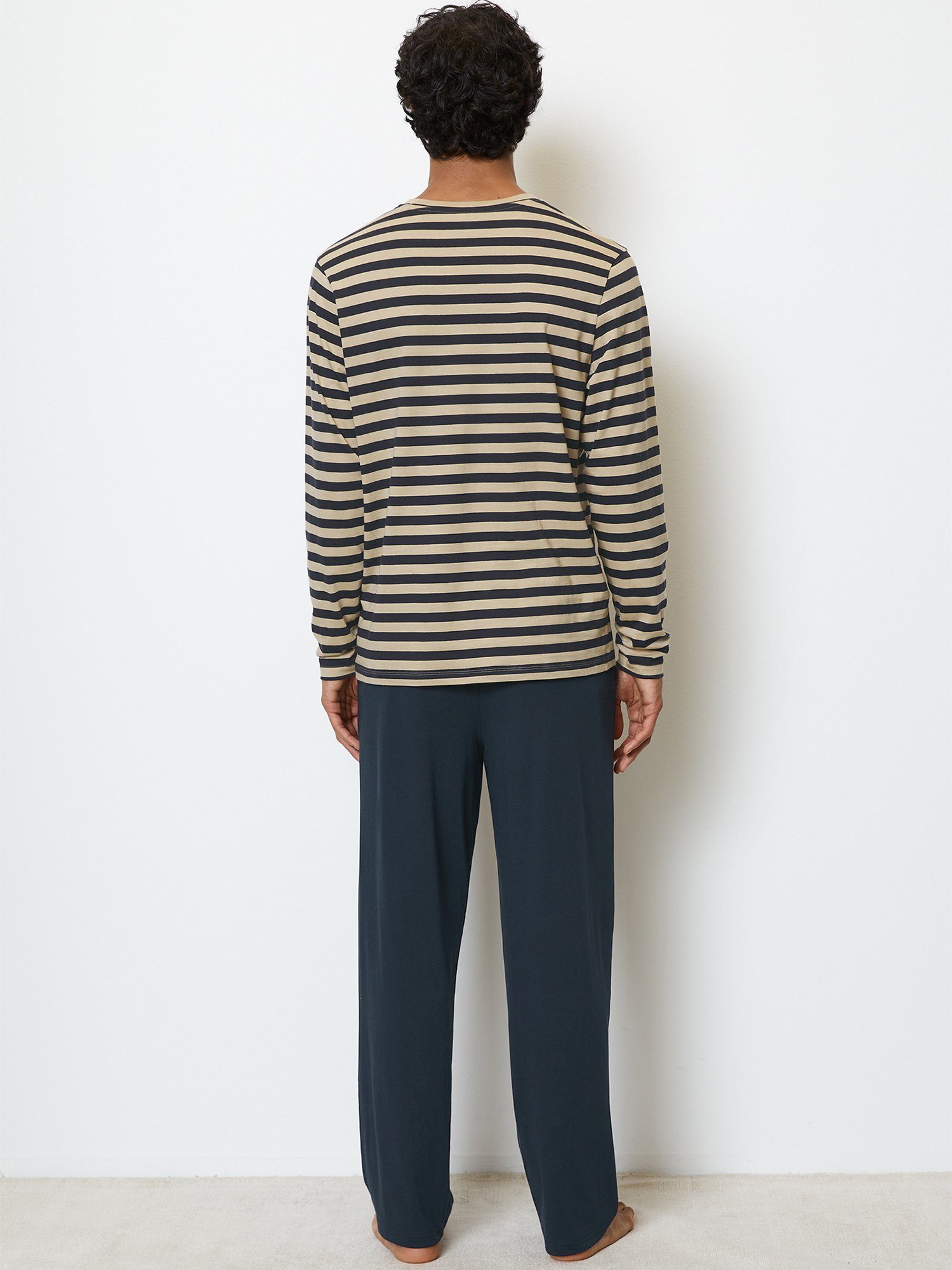 Marc O'Polo Pyjama Mix & Match Cotton (2 tlg) schlafanzug schlafmode bequem