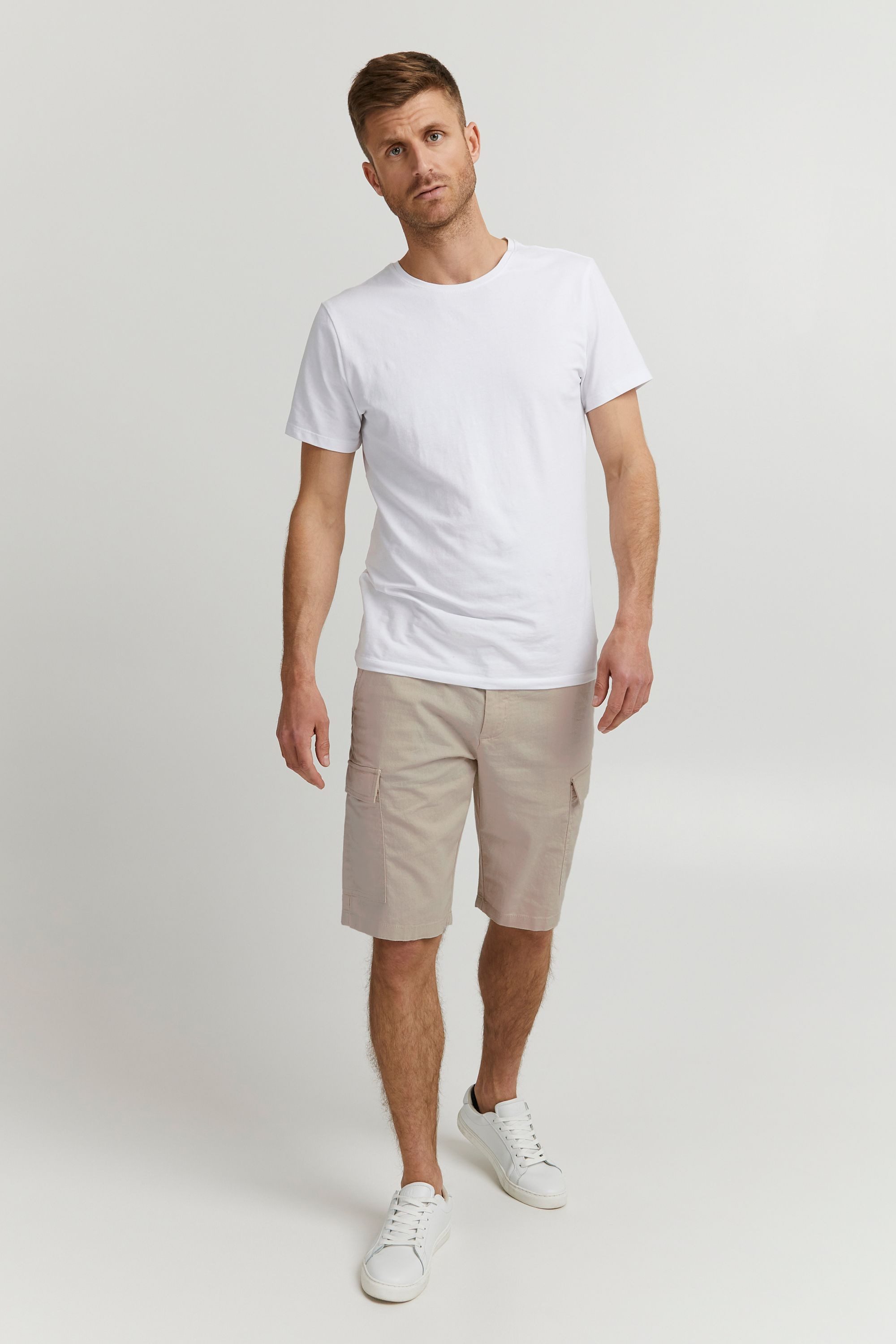 Indicode Cargoshorts IDMosato Cargoshort aus Leinenmix günstig online kaufen