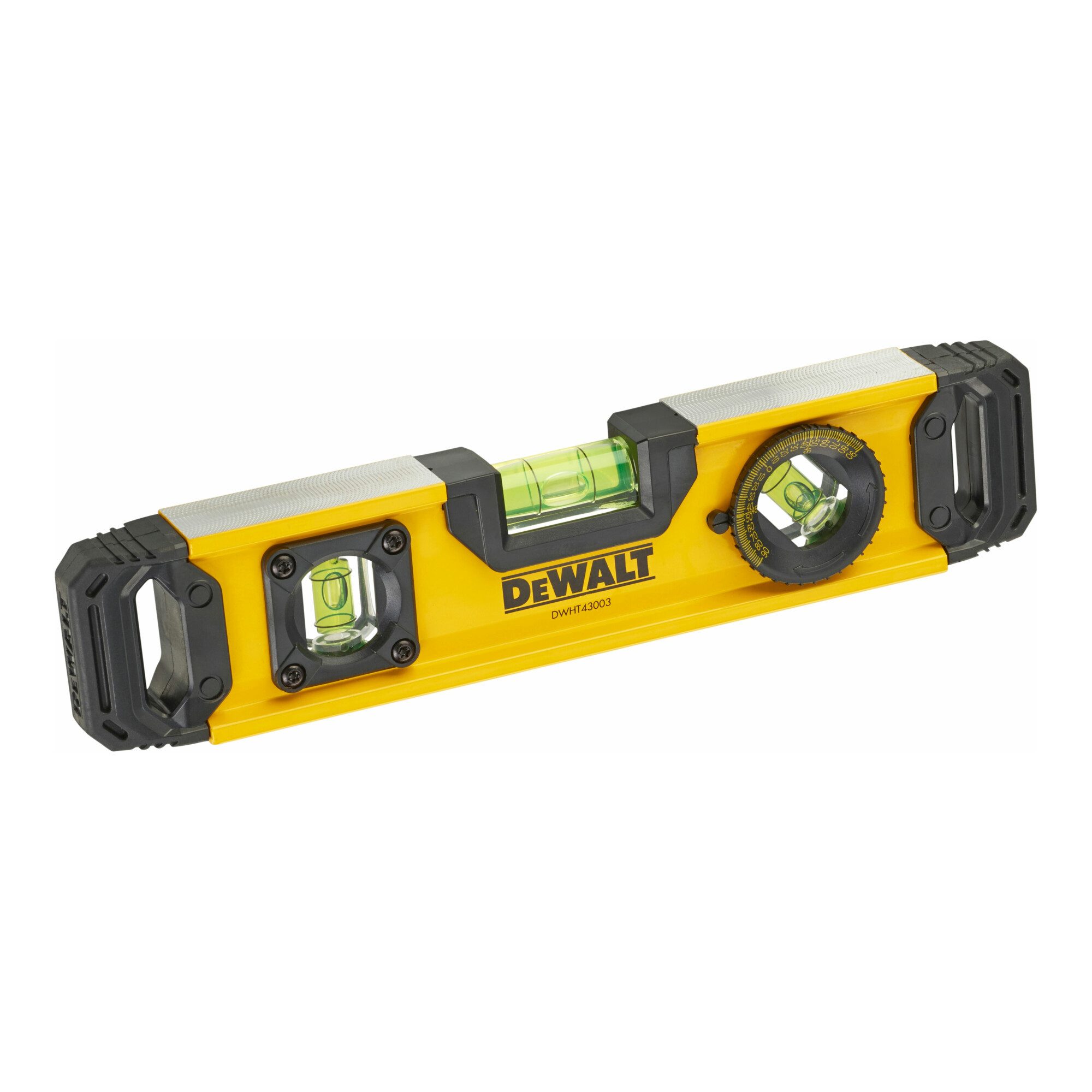 DeWalt Wasserwaage DEWALT Torpedo-Hohlprofil-Wasserwaage 25cm rotierbare Libelle DWHT0-43
