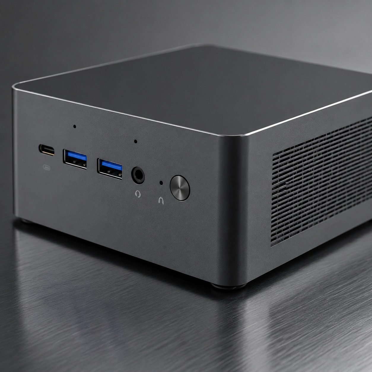 Welltin N124 Mini-PC mit Intel Meteor Lake Prozessor Mini-PC (Ultra 5 125H, Intel Arc Graphics, 8 GB (max. 32 GB) GB RAM, 256 GB SSD, 4K Quad-Display 2x HDMI 2x Type-C DDR5 TPM2.0 2,5G LAN Barebone)