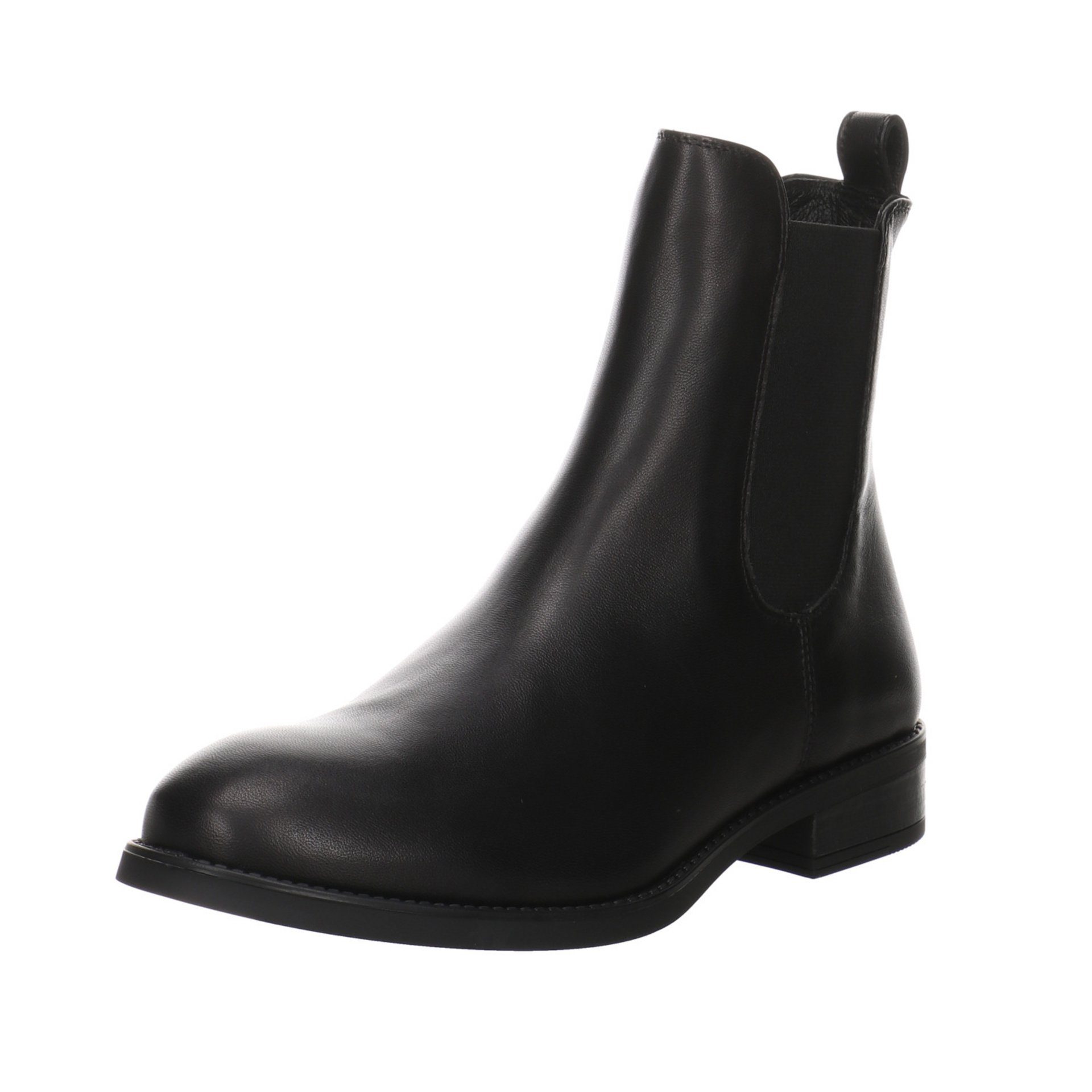 Unisa Damen Stiefeletten Schuhe Barty Chelsea Boots Stiefelette Leder-/Textilkombination black