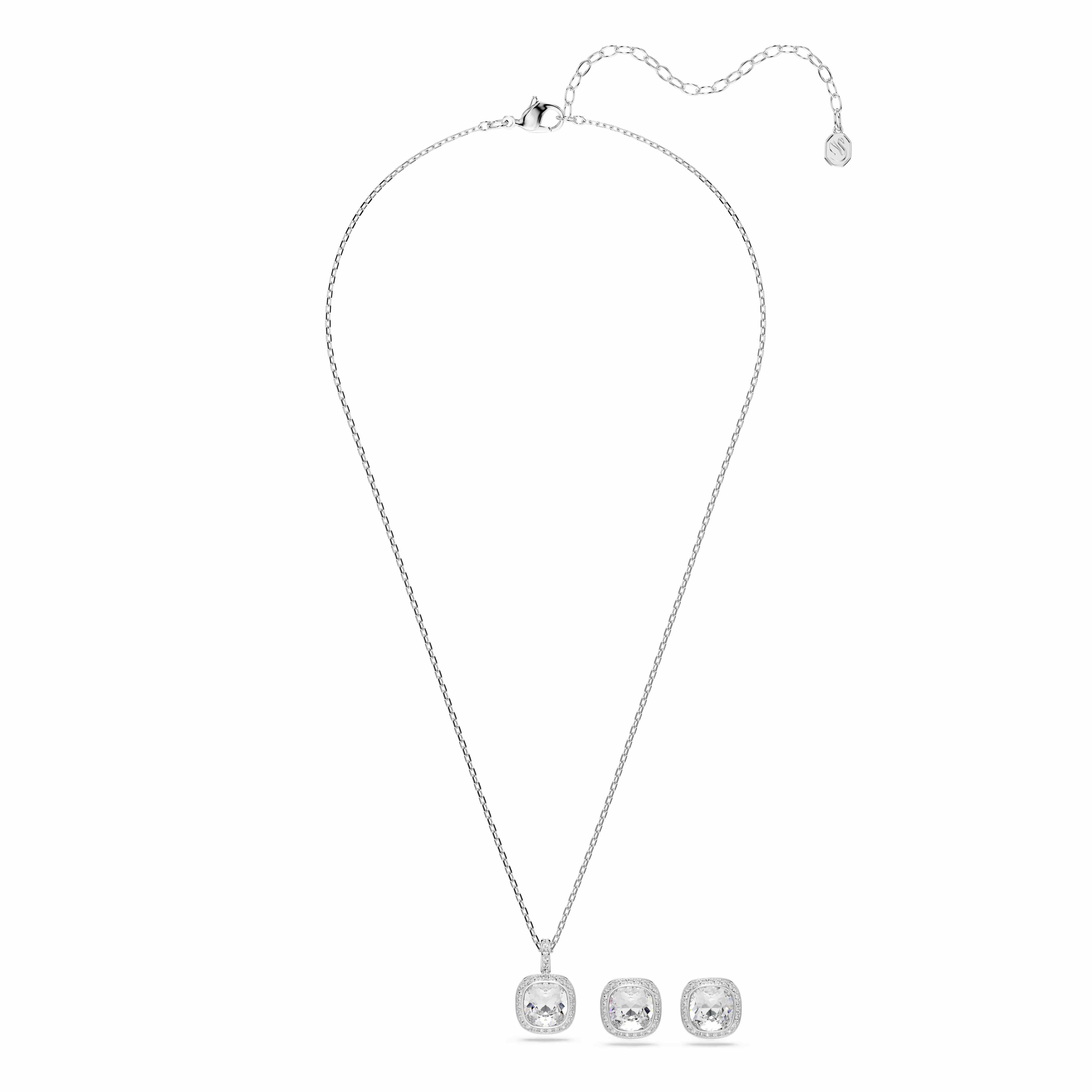 Swarovski Ohrring und Ketten Set Multipack Schmuck Geschenk UNA (Set, 3-tlg., inkl. Schmuckbox), mit Swarovski® Kristall – Bild 4 von 5