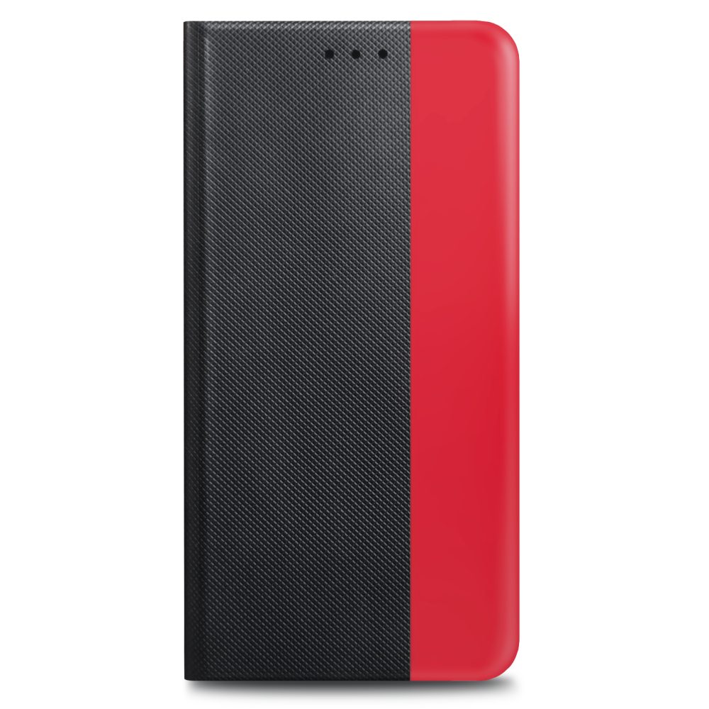 prio Handytasche prio Schutzhülle für iPhone 13 mini schwarz-rot (Book Cover)