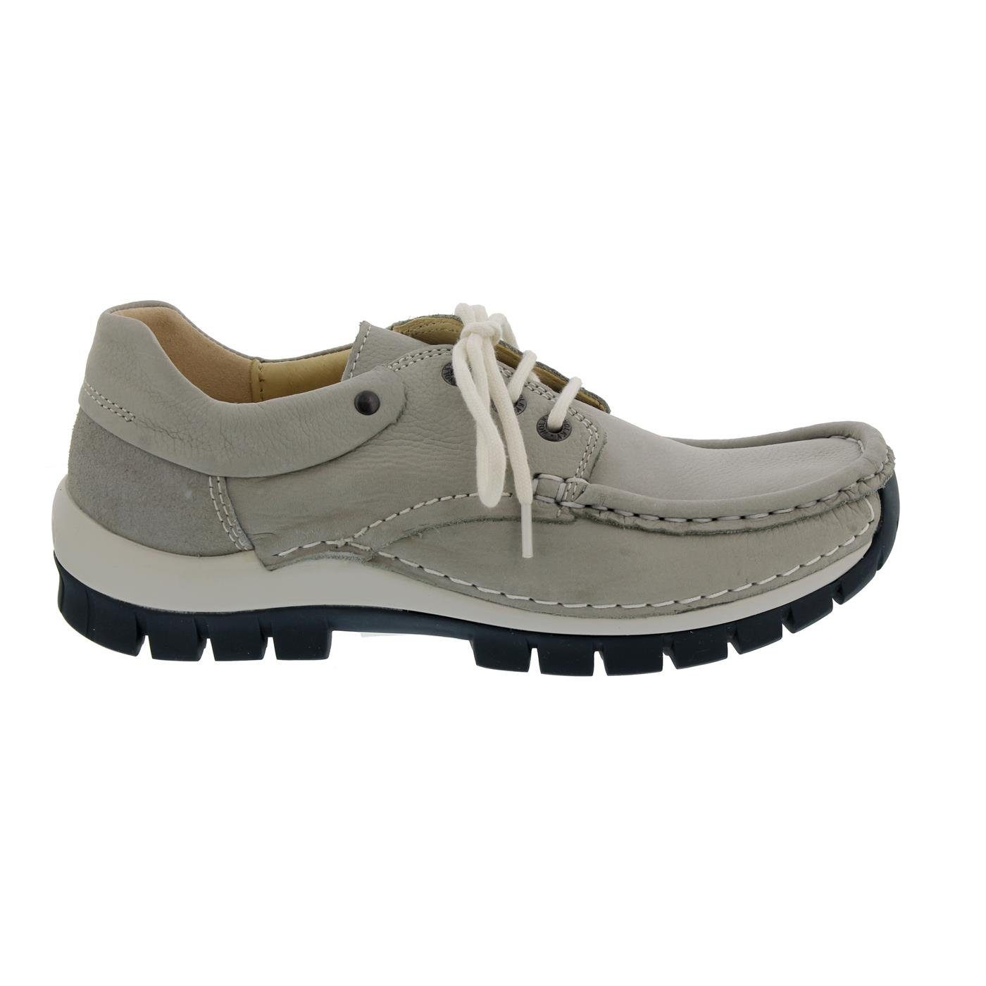 WOLKY Fly, Antique nubuck, Light grey (hellgrau), Halbschuh 0470111-206 Schnürschuh