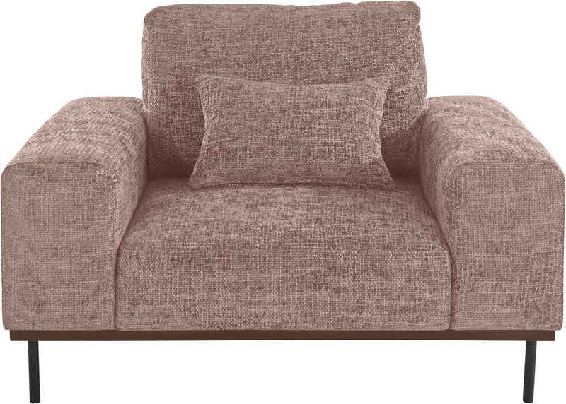 andas Loveseat Mikael, gebeizter Holzrahmen; passend zur Serie 'Mikael', incl. Zierkissen