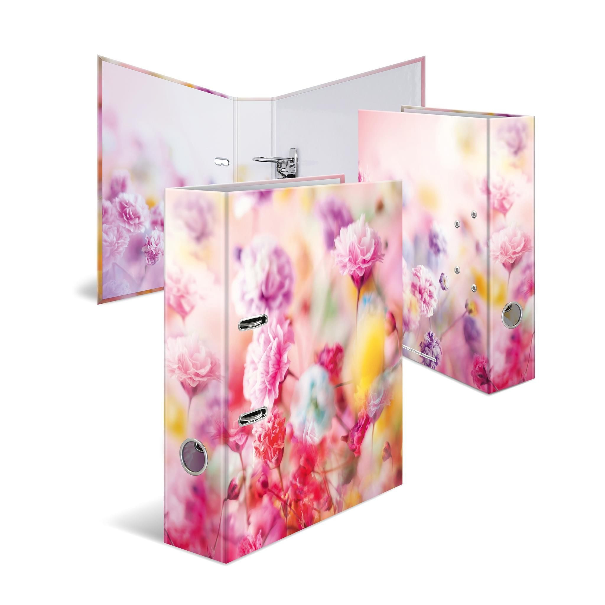 HERMA Aktenordner Herma Motiv-Ordner Karton A4, 7 cm Rückenbreite Spring Flowers