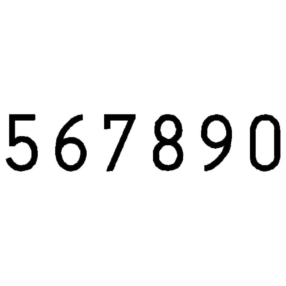 REINER Stempel Paginierstempel 23 x 6 mm (B x H 200300-011