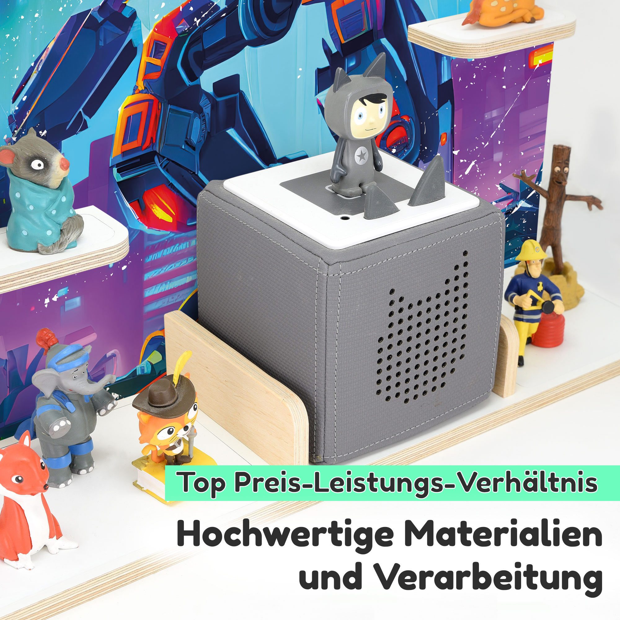 stadtecken Kinderregal geeignet für Toniebox und Tonies, zum Stellen & Häng günstig online kaufen