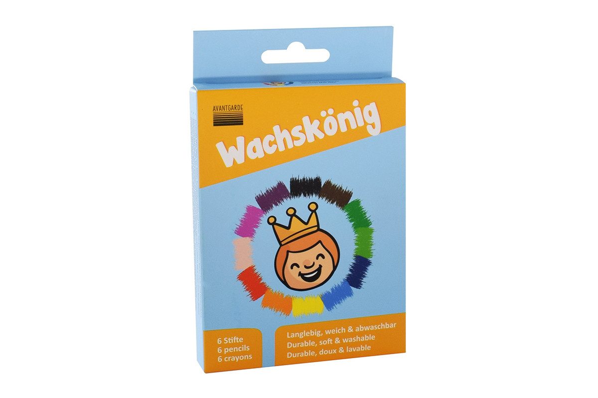 AVANTGARDE Wachsmalstift Wachskönig, (Set 6)