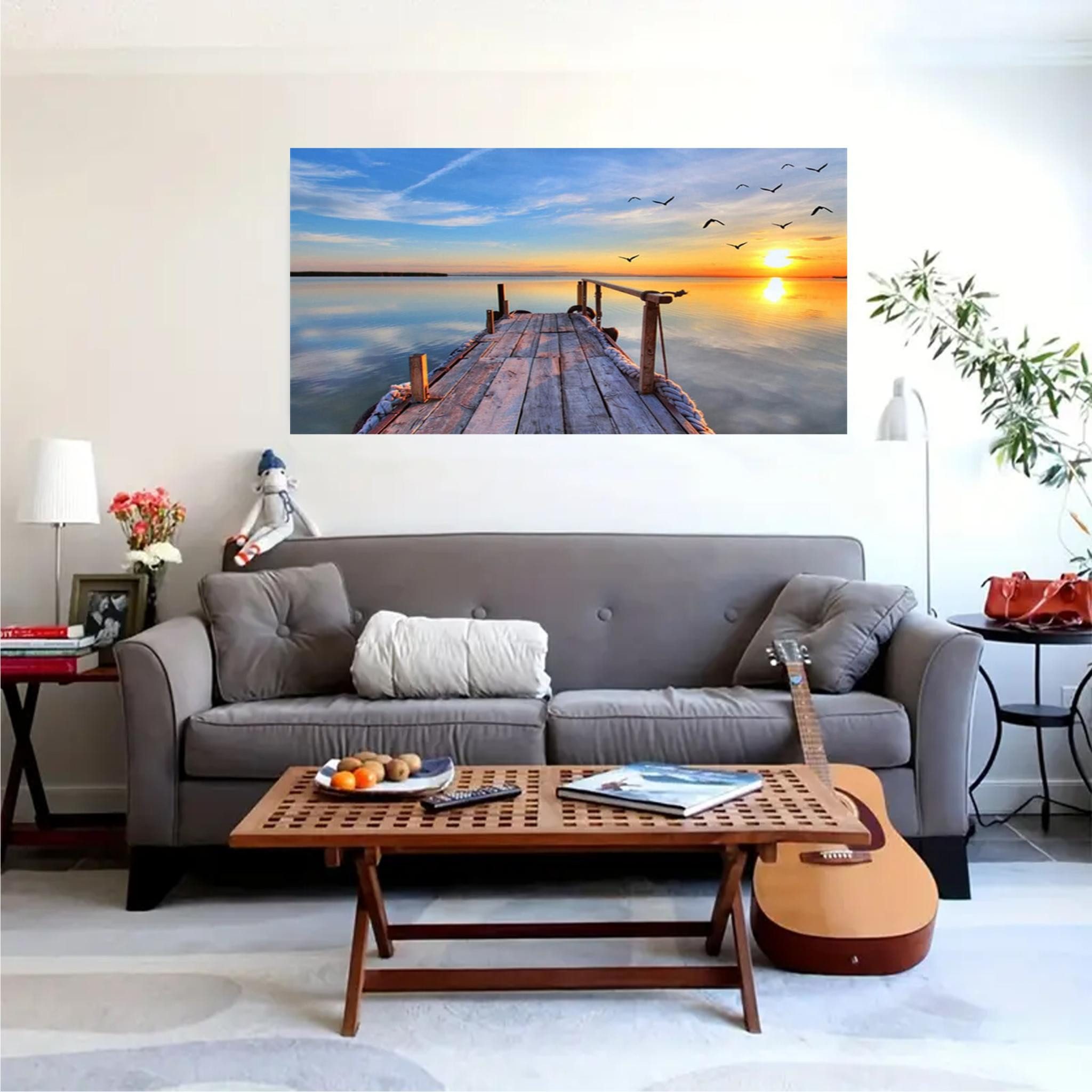 LA CUTE Malen nach Zahlen XXXL 5d Diamond Painting Sonnenuntergang Malen na günstig online kaufen