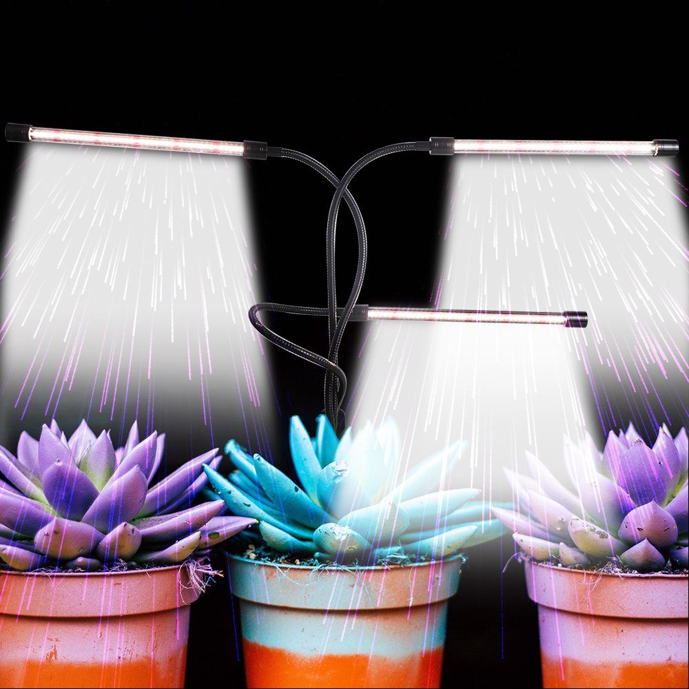 Rosnek Pflanzenlampe 2/3/4 Kopf,Vollspektrum,Clip-On,USB,für Blumen Gemüse günstig online kaufen