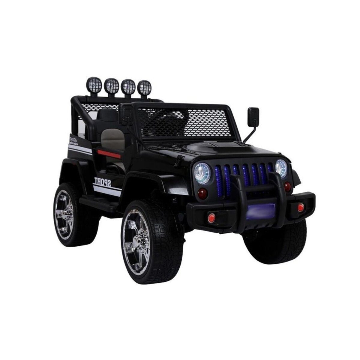 Wisam Elektro-Kinderauto Elektrische Fahrt Auf Auto S2388 Jeep Schwarz 4x45W