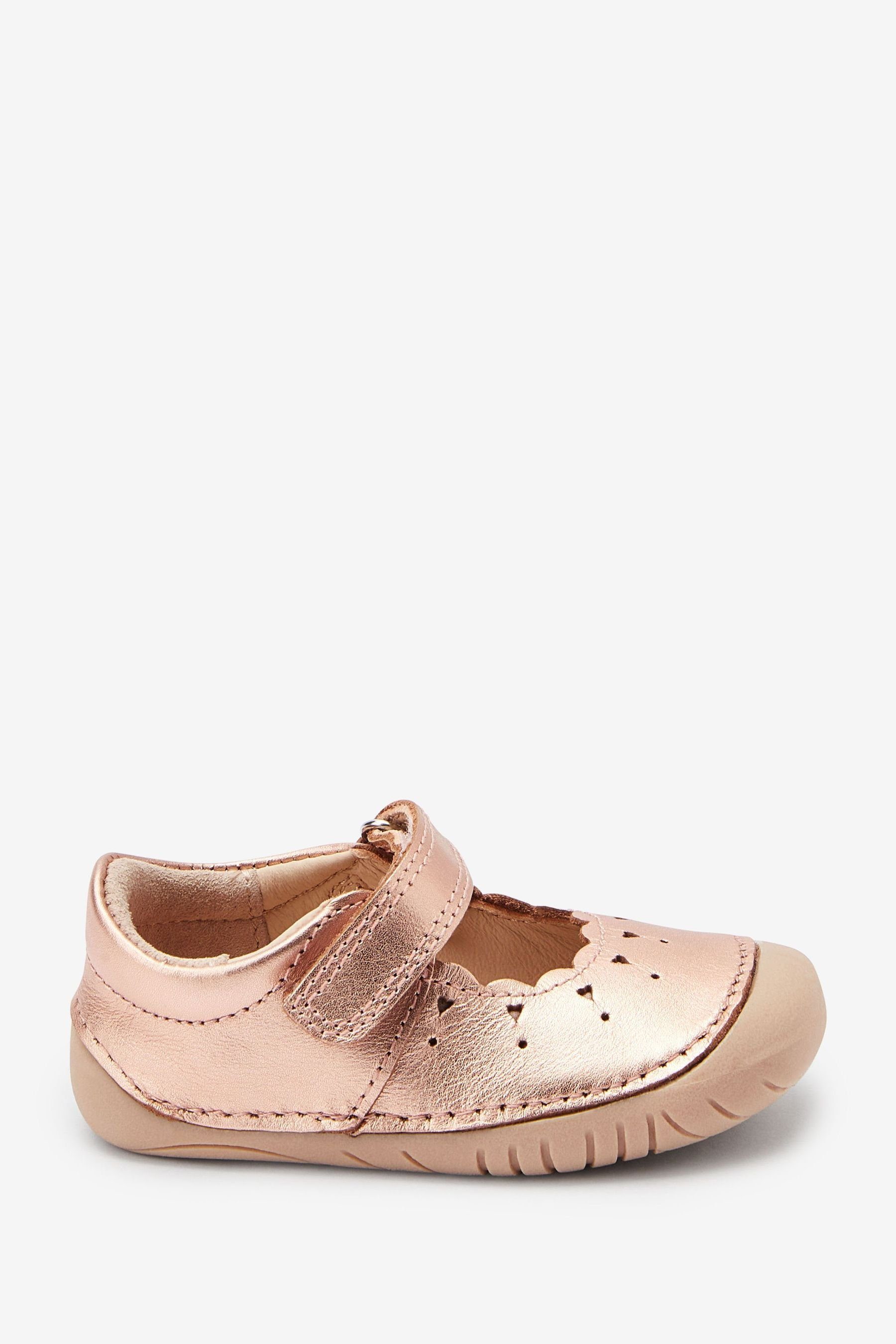 Next Crawler Mary Jane Schuhe Krabbelschuh (1-tlg) Rose Gold Pink Leather