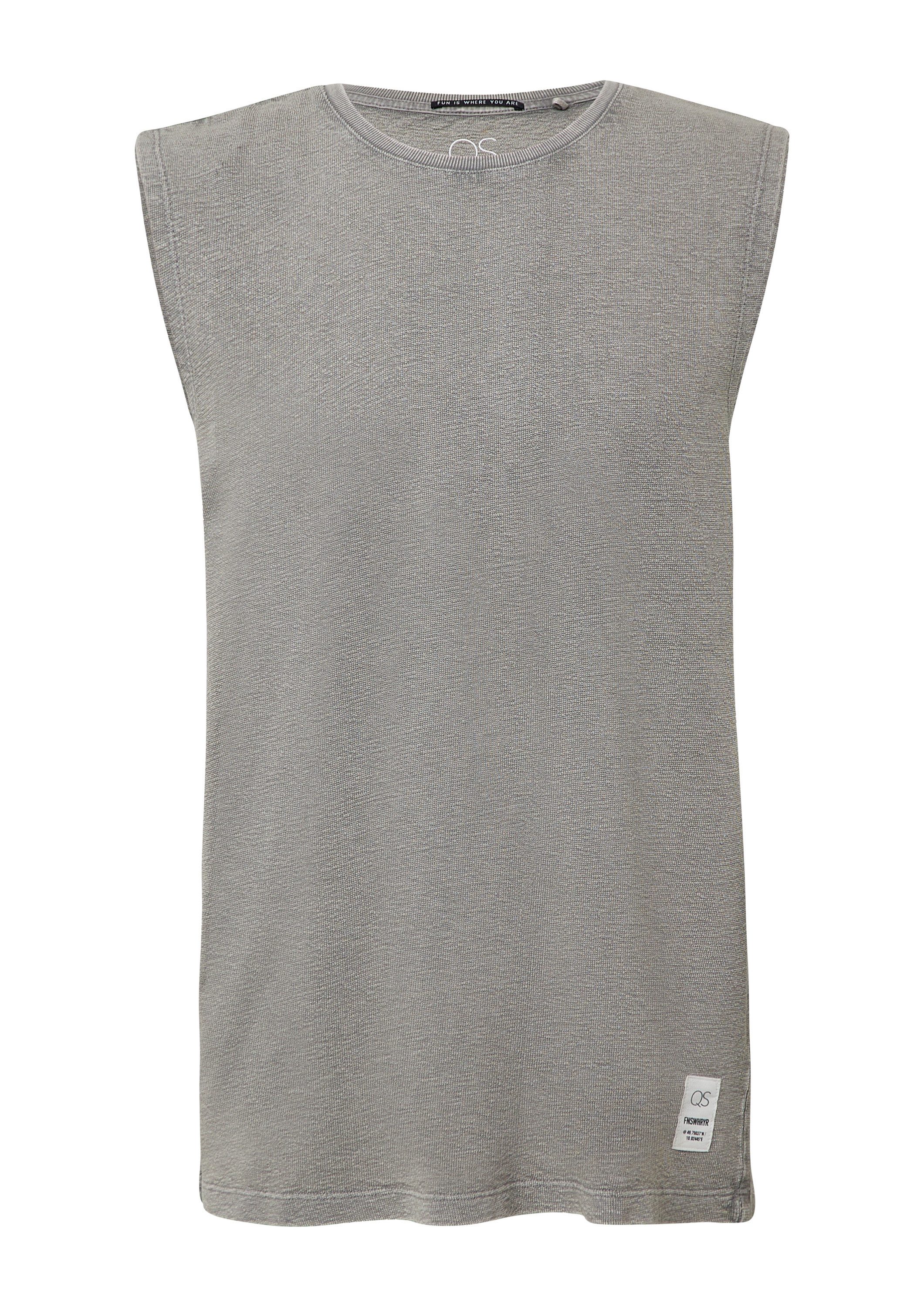 QS Muskelshirt T-Shirt Gewaschenes Tanktop aus Strukturjersey günstig online kaufen