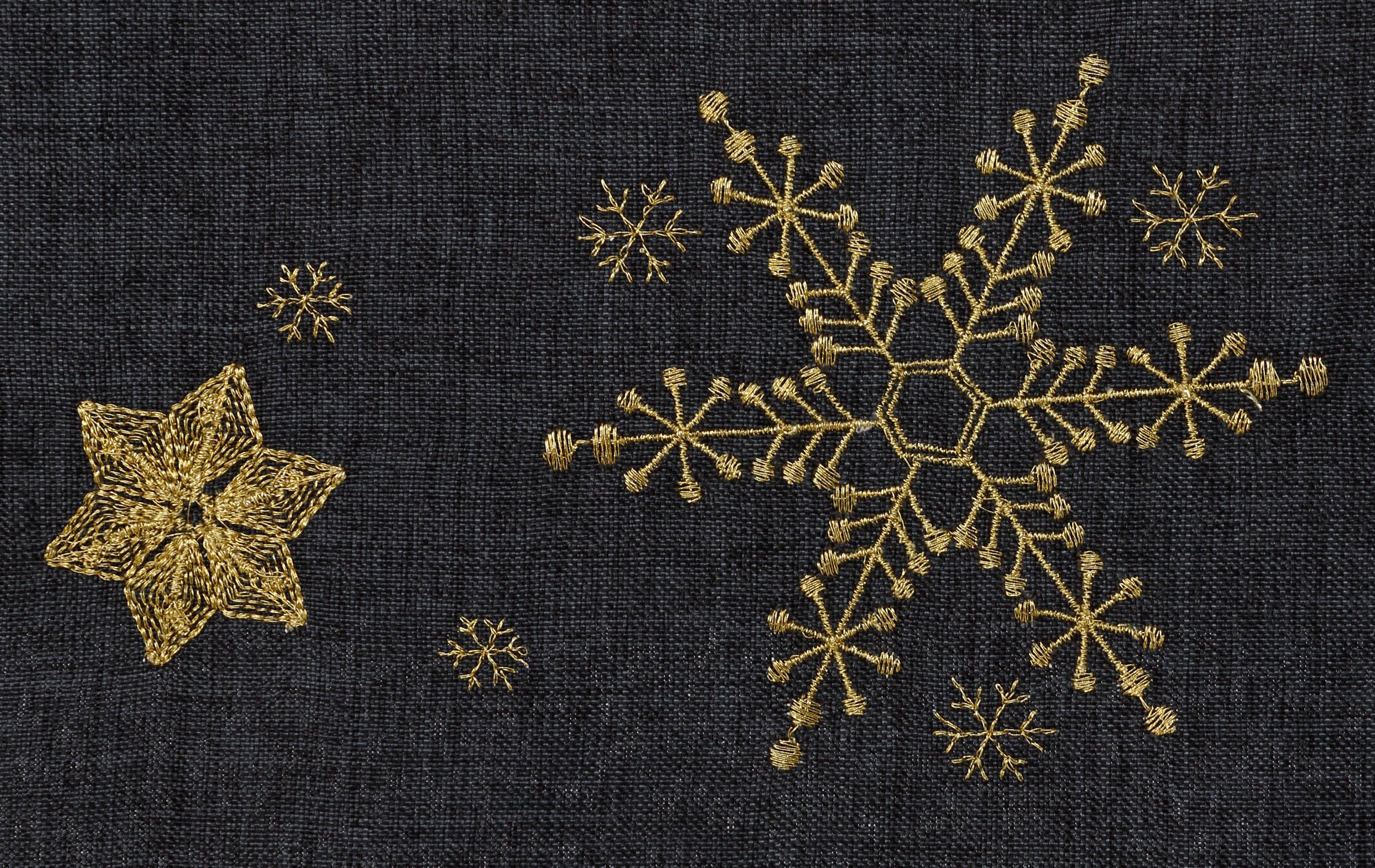 Dreams Tischdecke Schneeflocke, Weihnachtsdeko, mit aufwendiger Stickerei