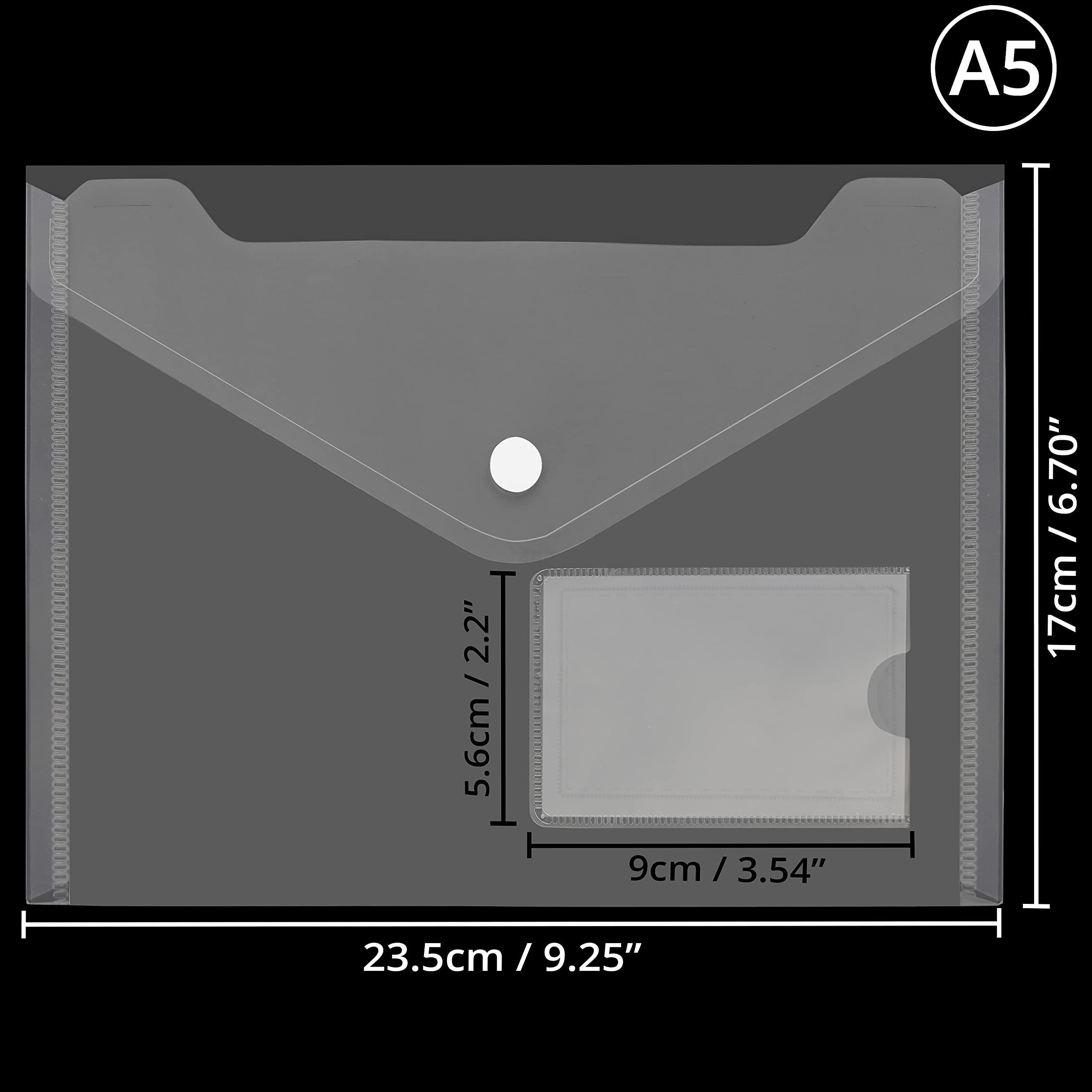 Thumbnail - Belle Vous Organisationsmappe A5 Transparent Dokumentenmappe (24 Stück) (24-St)