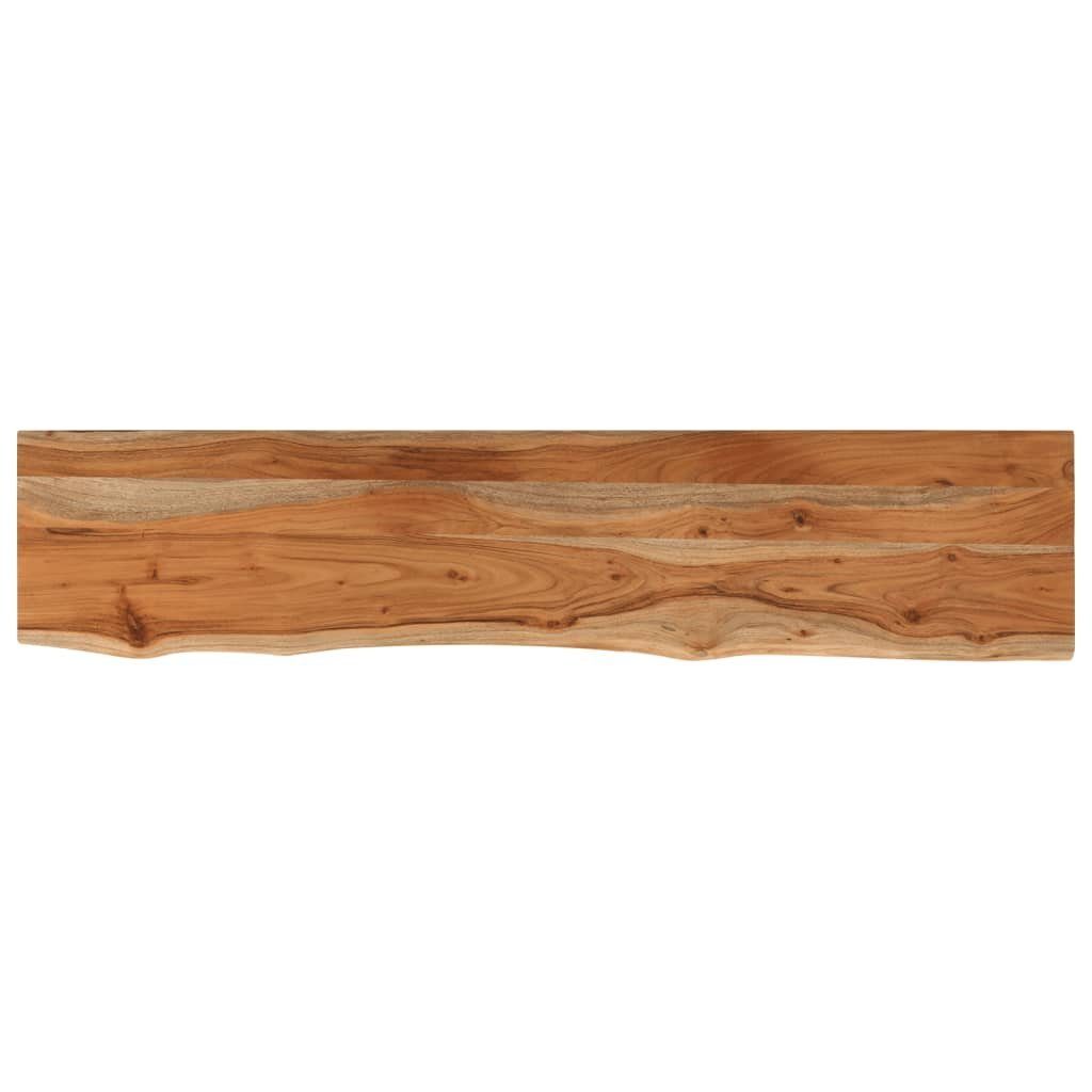 vidaXL Wandregal 110 x 20 x 38 cm Wandregal 110x20x3,8 cm Massivholz Akazie mit Naturka