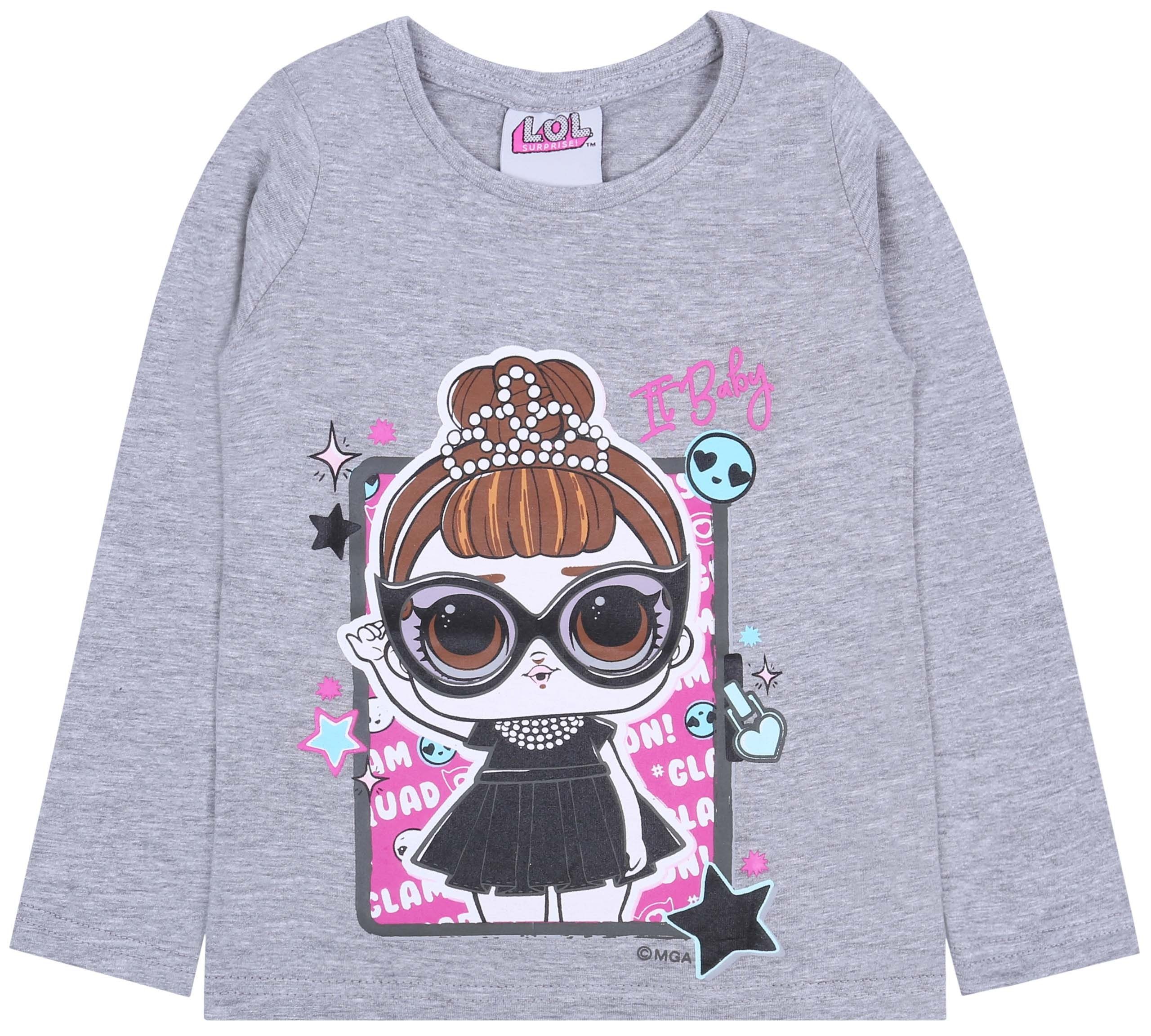 Langarmbluse Graues Sweatshirt/Bluse mit langen Ärmel L.O.L. Surprise 6 Jahre