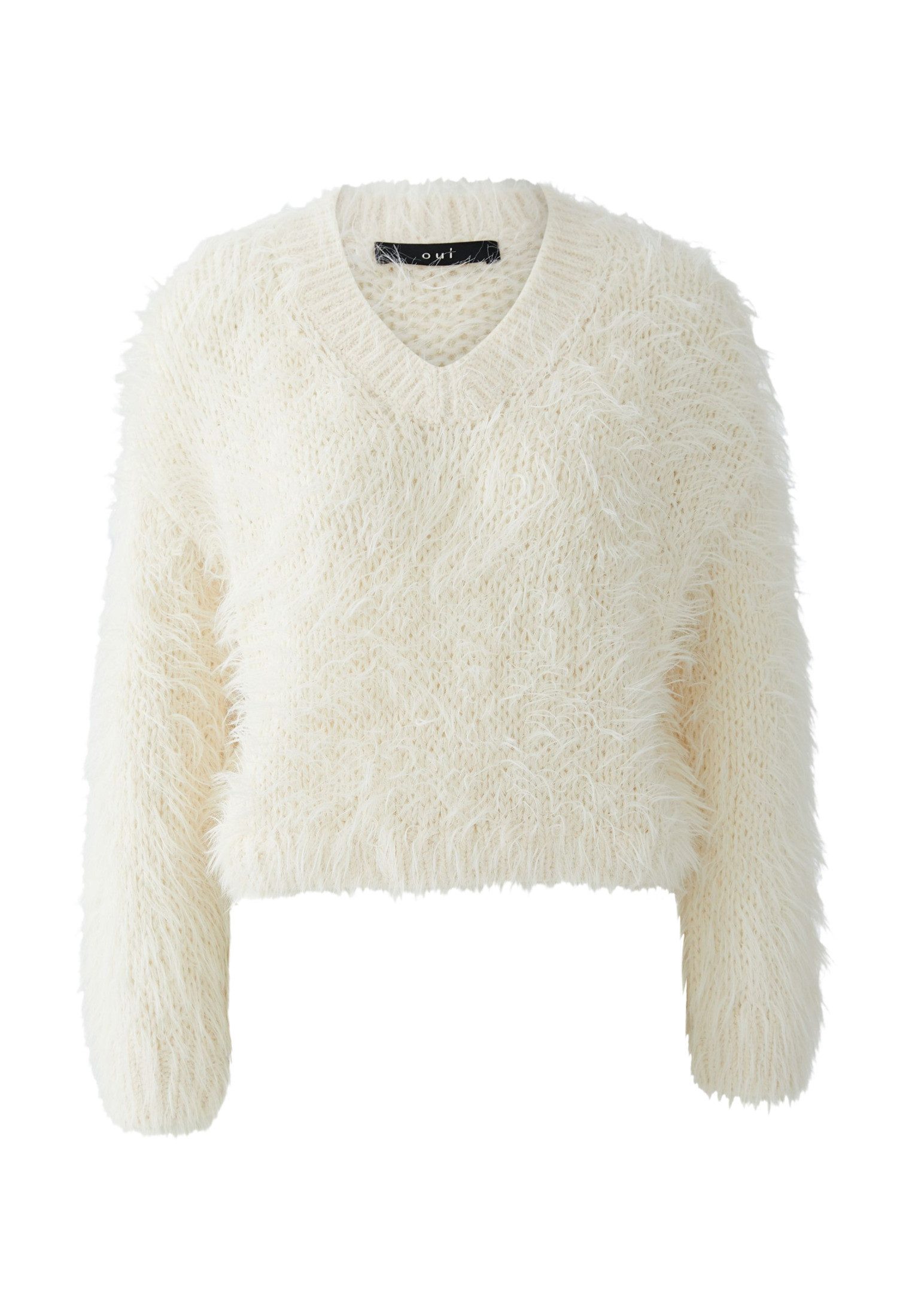 Oui V-Ausschnitt-Pullover