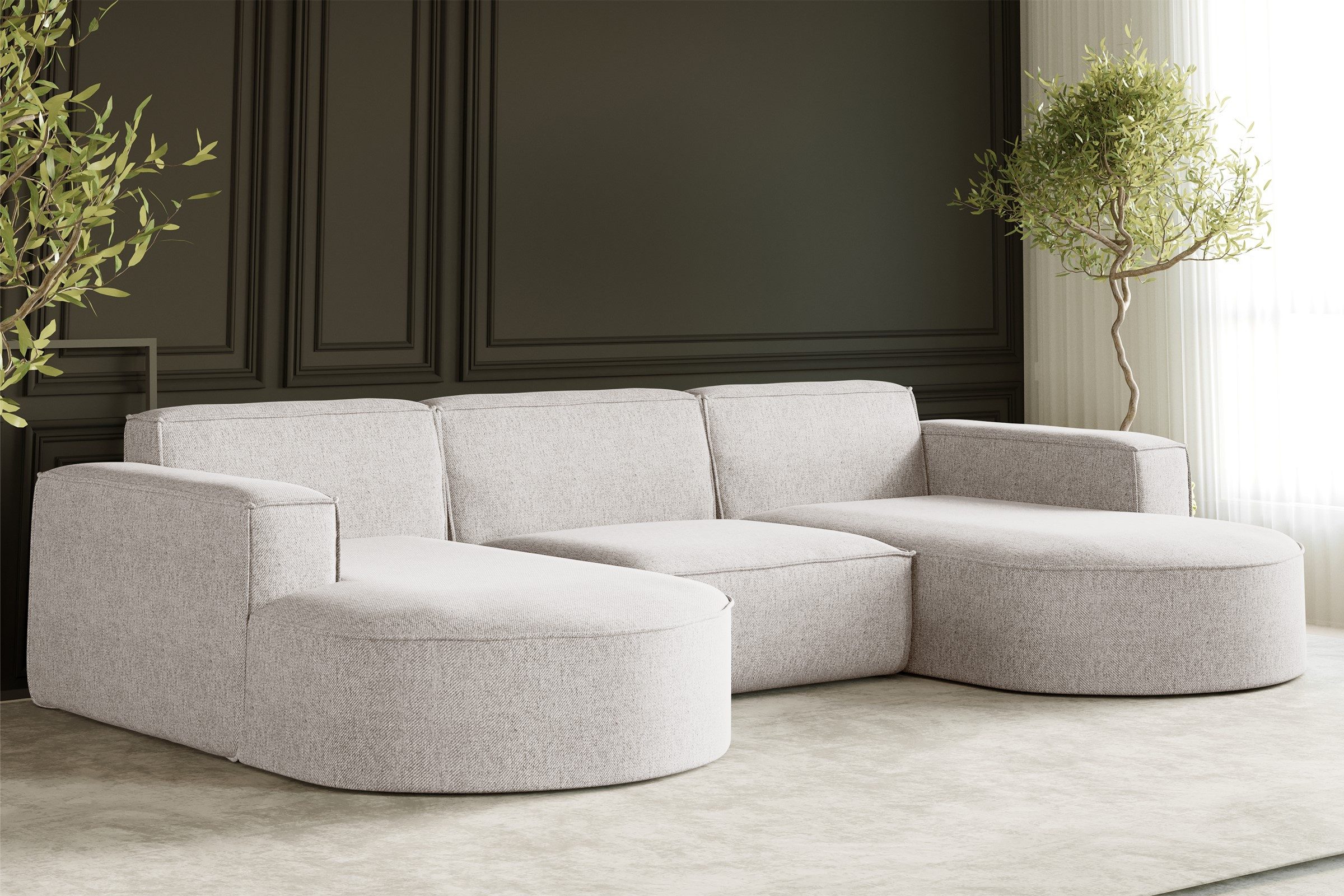 Kaiser Möbel Ecksofa Sofa U form, günstig online kaufen