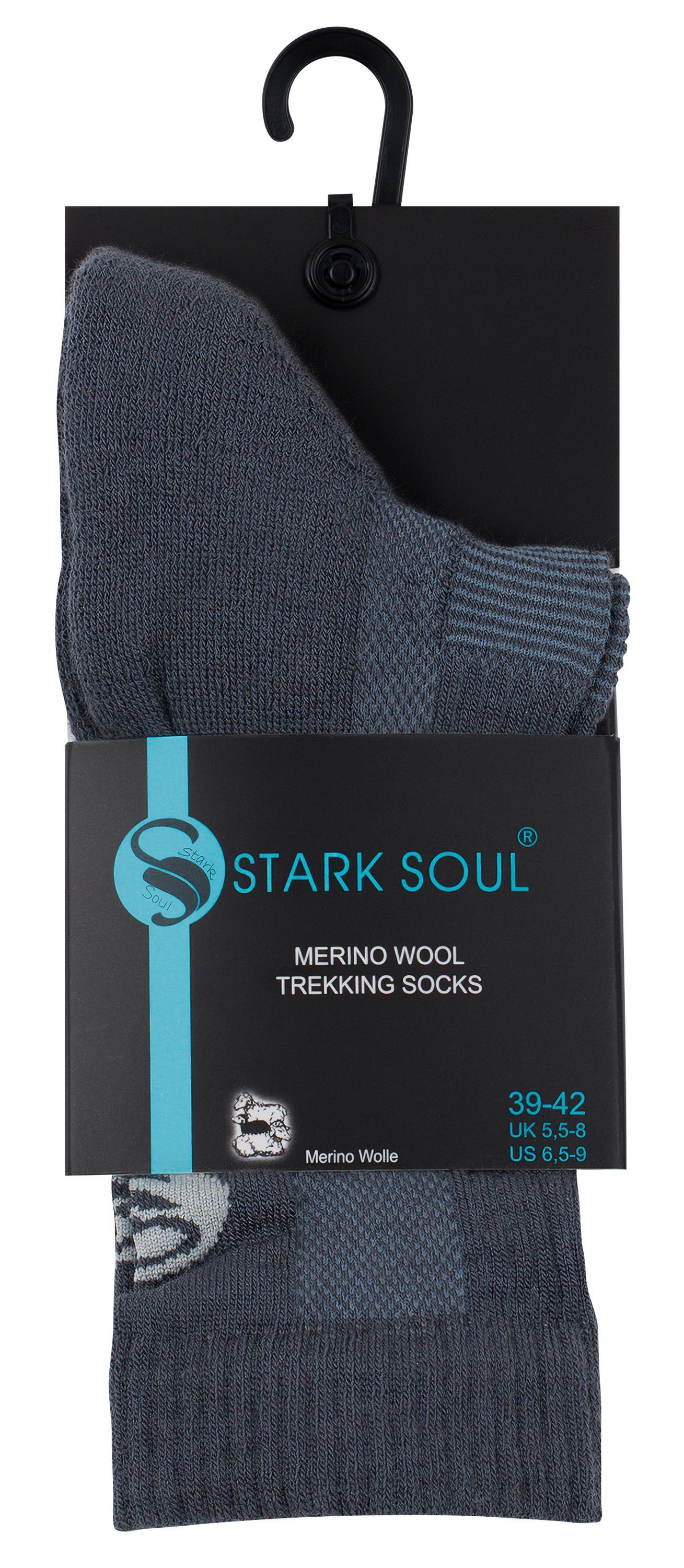 Stark Soul® Funktionssocken Merino Outdoor Trekking Socken, Unisex (1-Paar) 1 oder 3 Paar