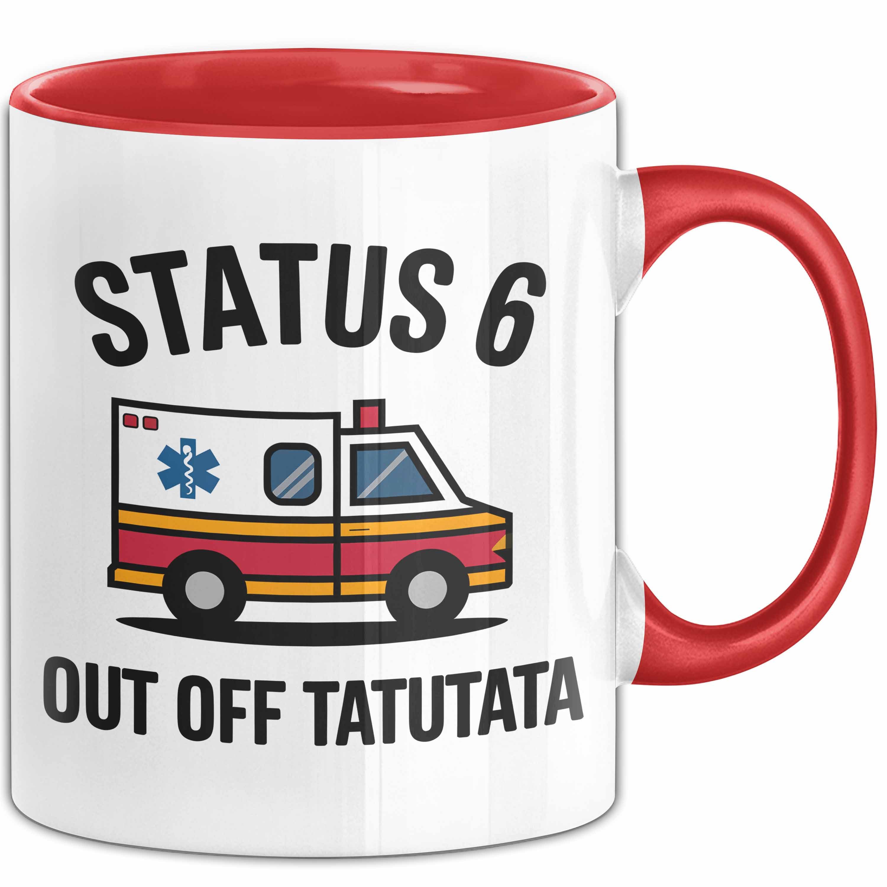 Trendation Tasse Rettungsdienst Notfallsanitäter Tasse Geschenk Lustige Geschenkidee Sp, Keramik