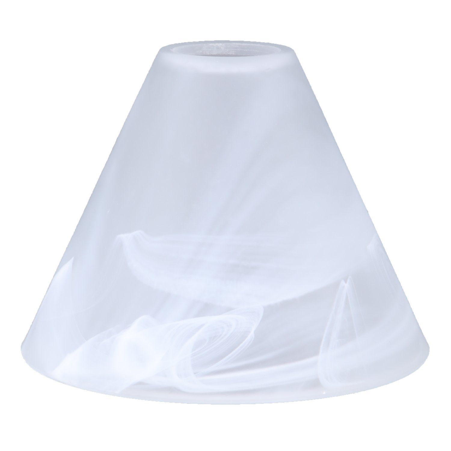 Home4Living Lampenschirm Alabasterglas weiß Ø 155mm Ersatzglas LampenglasE27, Dekorativ