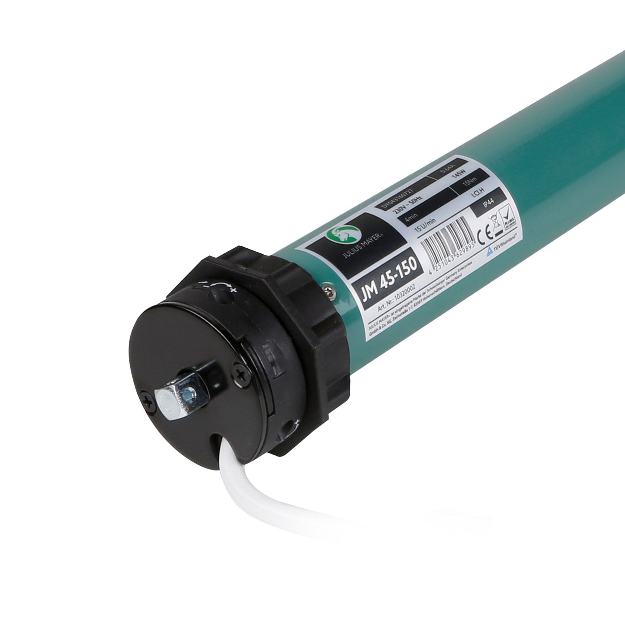 Julius Mayer Rollladenmotor Rollladenmotor JM, JM45-150 (15 Nm / SW60), (Packung, 1 St), 60 mm, 15 Nm