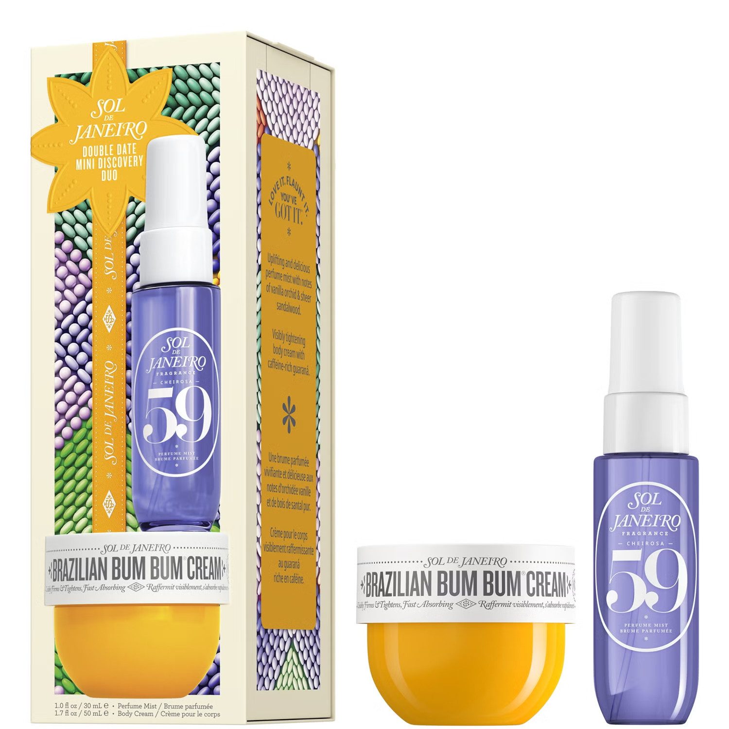 Sol de Janeiro Pflege-Geschenkset Sol De Janeiro Double Date Geschenkset, 2-tlg., Duftiges Duo aus Spray und Pflegecreme – perfekt als Geschenk