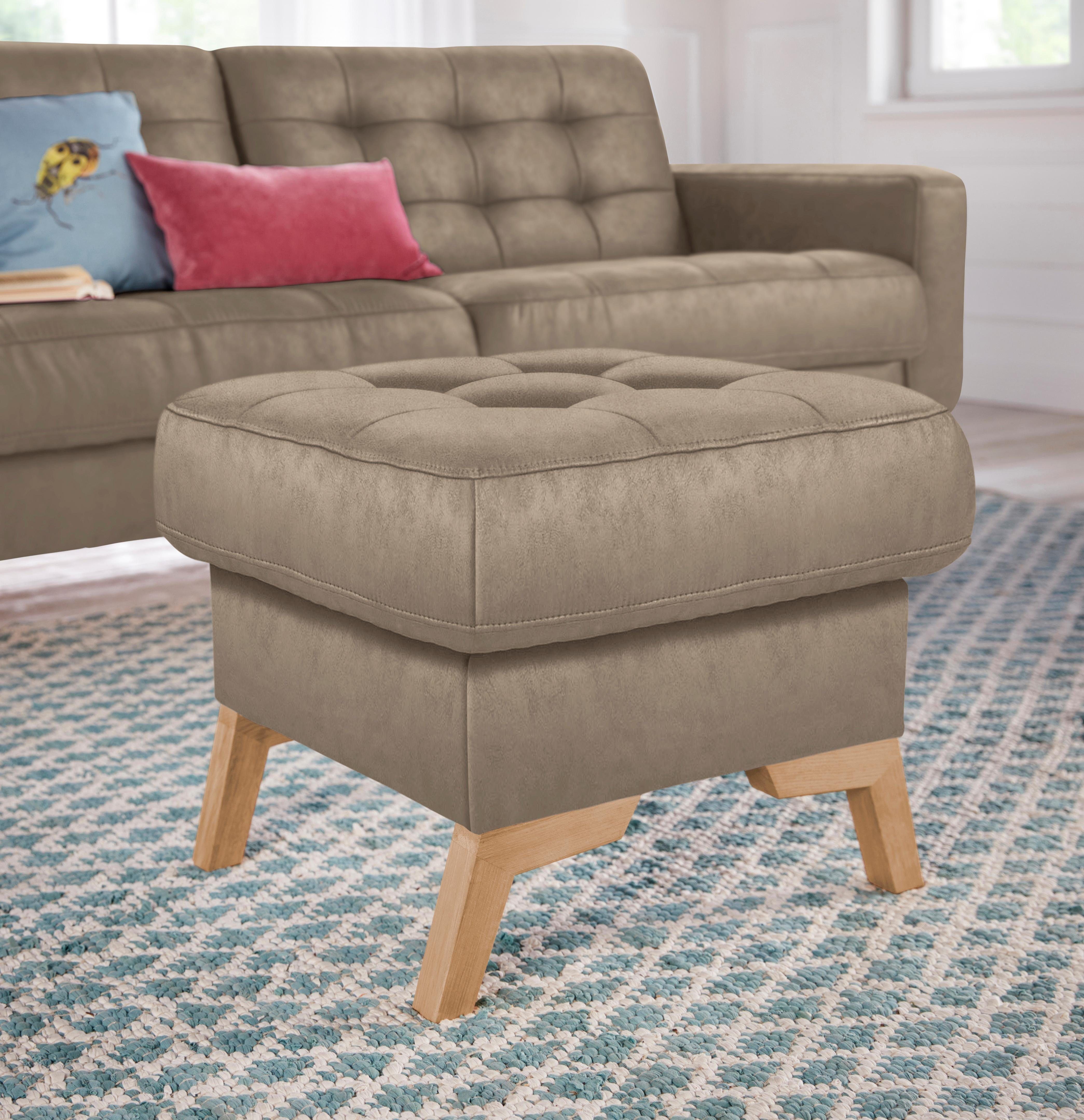 exxpo - sofa fashion Hocker Fiord kompakt und bequem, tolle Verarbeitungsdetails