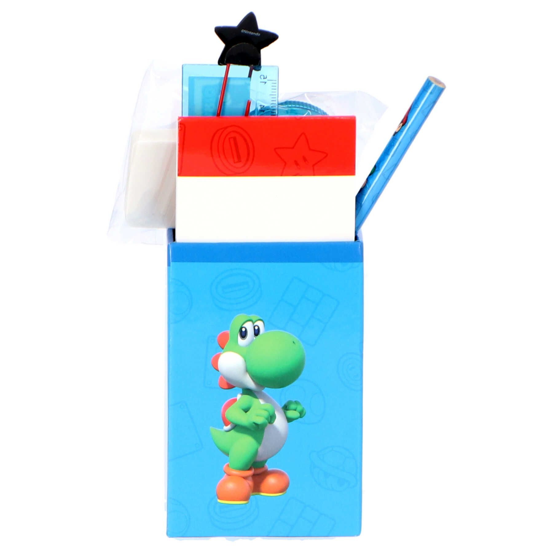 Super Mario Federmäppchen Super Mario Federtasche Gefüllter Köcher mit Schreibutensilien