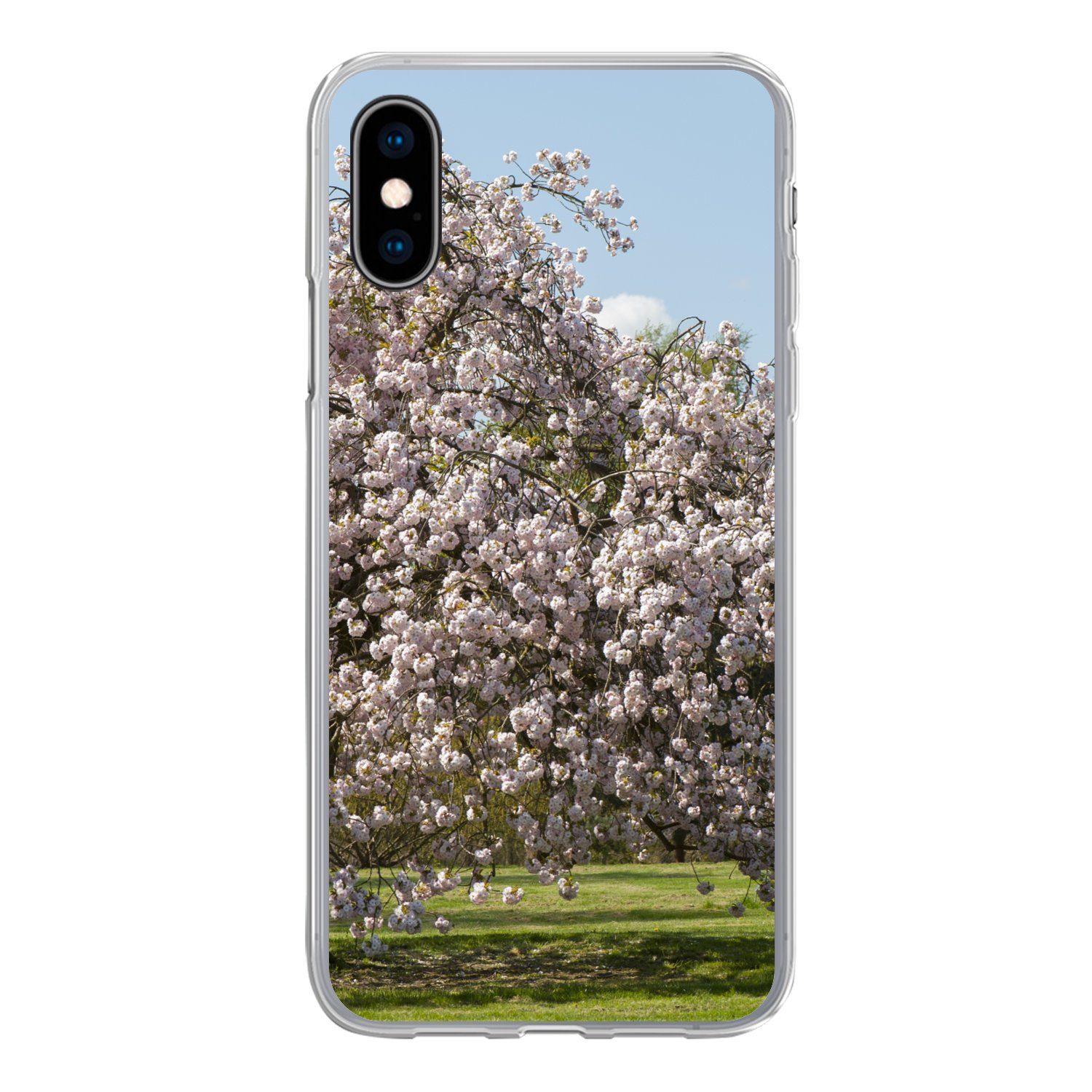 MuchoWow Handyhülle Handyhülle Apple iPhone X Silikonhülle Schutzhülle, Handyhülle Handy Hülle Telefonhülle iphone Samsung